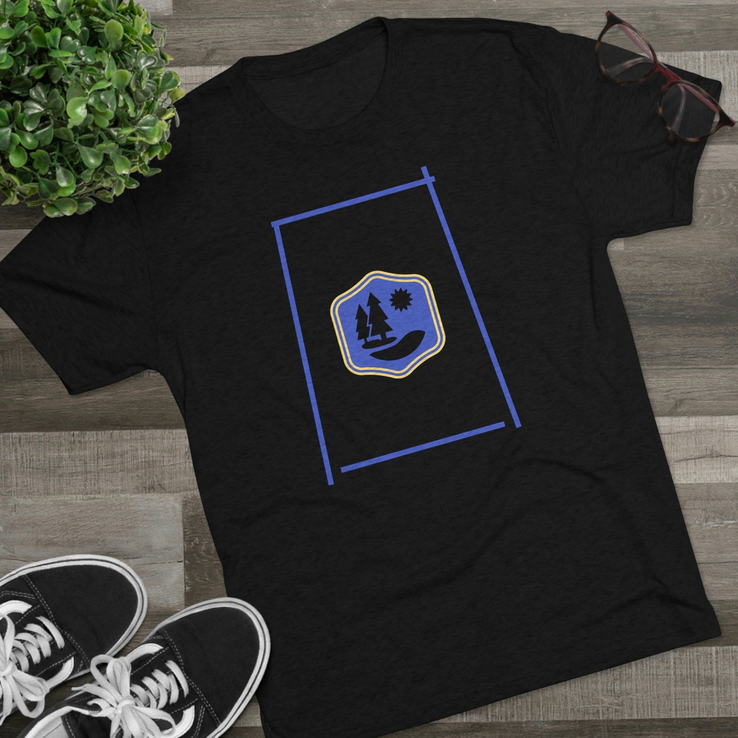 Lake Therapy - Blue Accents - Lake Vermilion - Unisex Tri-Blend Crew Tee