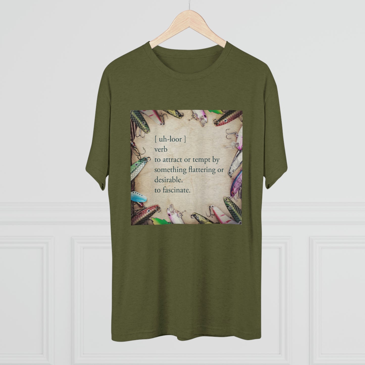Allure - Bait - Fishing - Unisex Tri-Blend Crew Tee