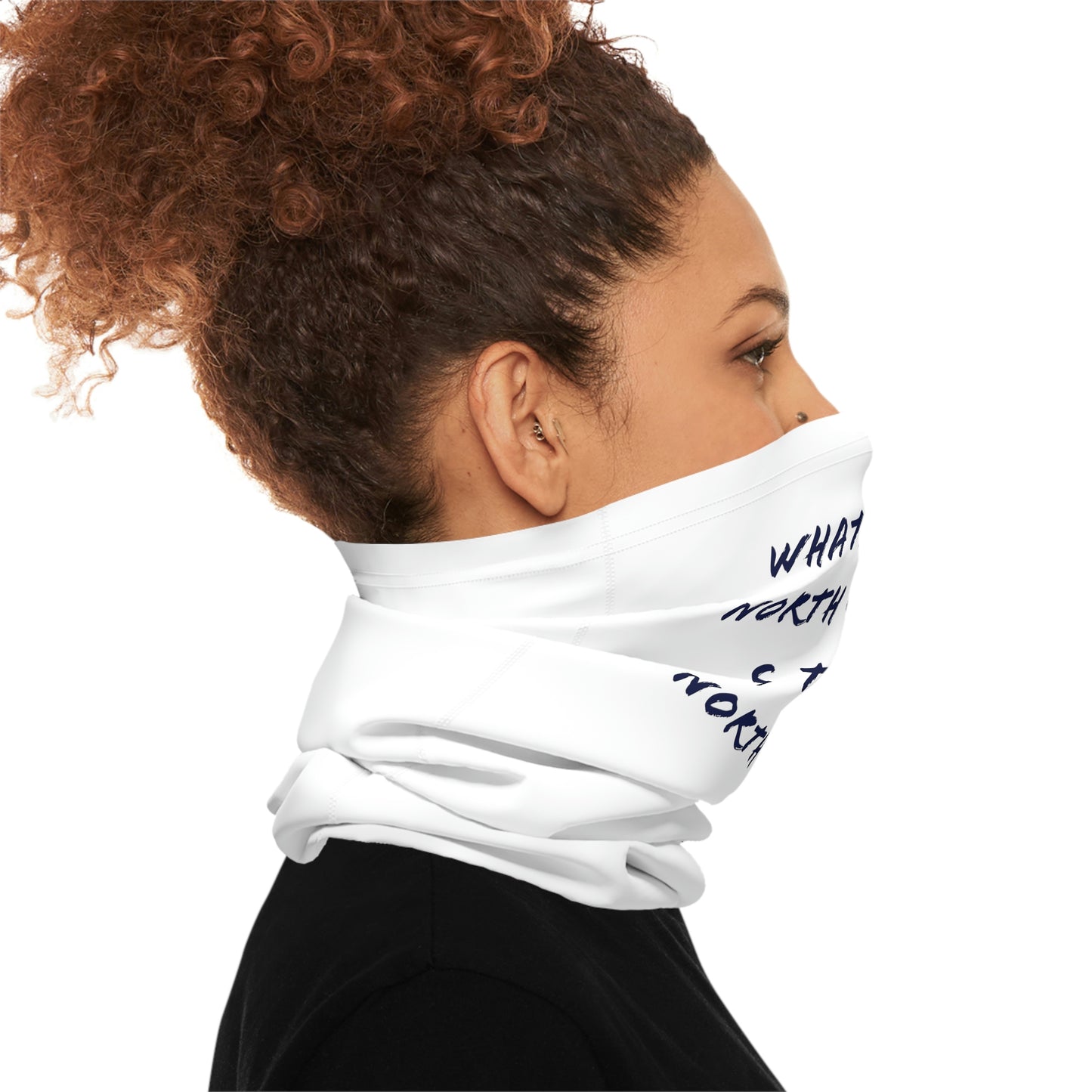 Summer Weather  - North of Hwy 2- Fishing / Boating Lightweight Neck Gaiter - White