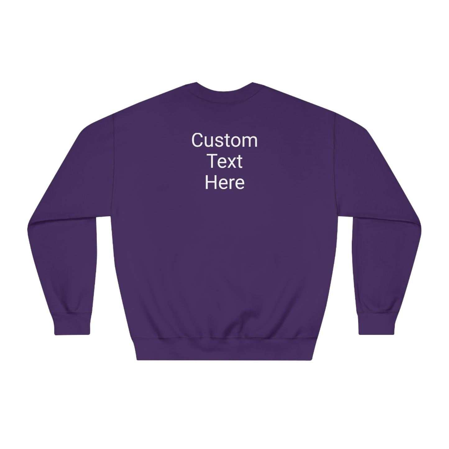 What Happens North of Hwy 2 - With Personalized Back - Unisex DryBlend® Crewneck Sweatshirt