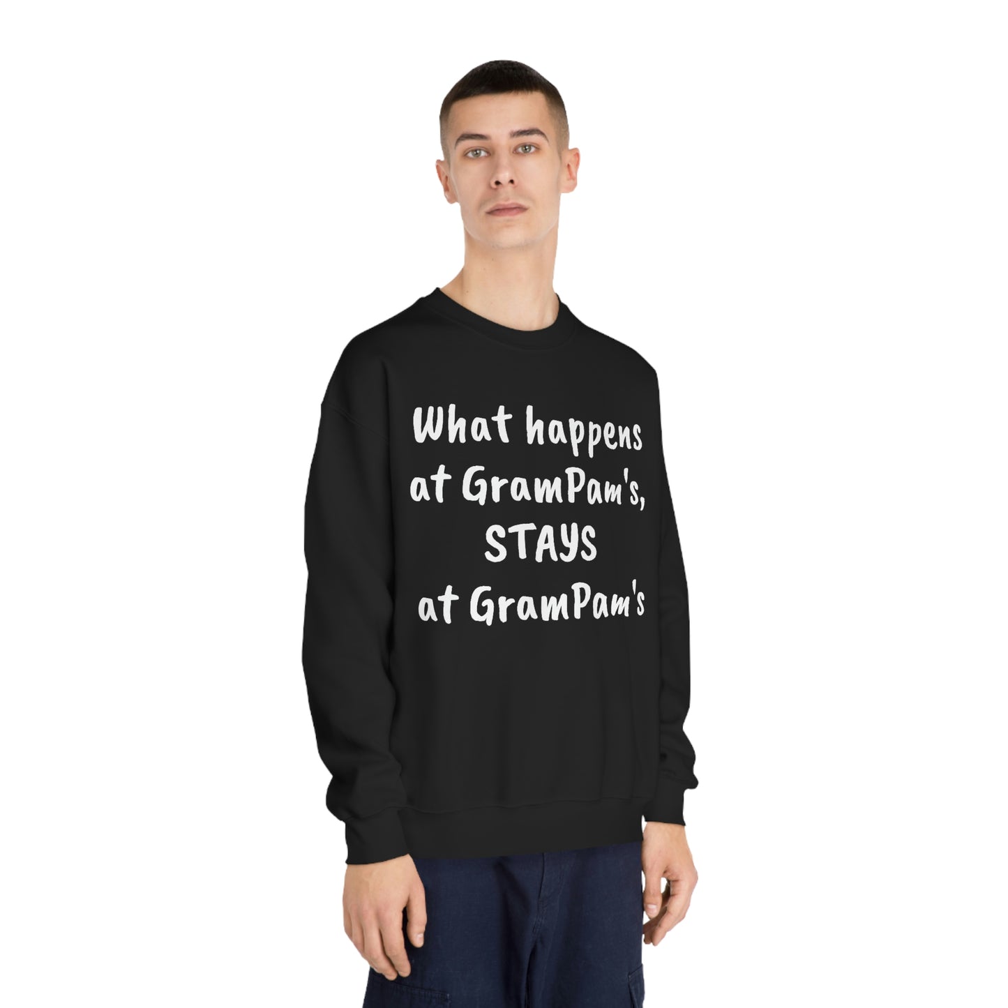 What Happens At GramPam's - Unisex DryBlend® Crewneck Sweatshirt