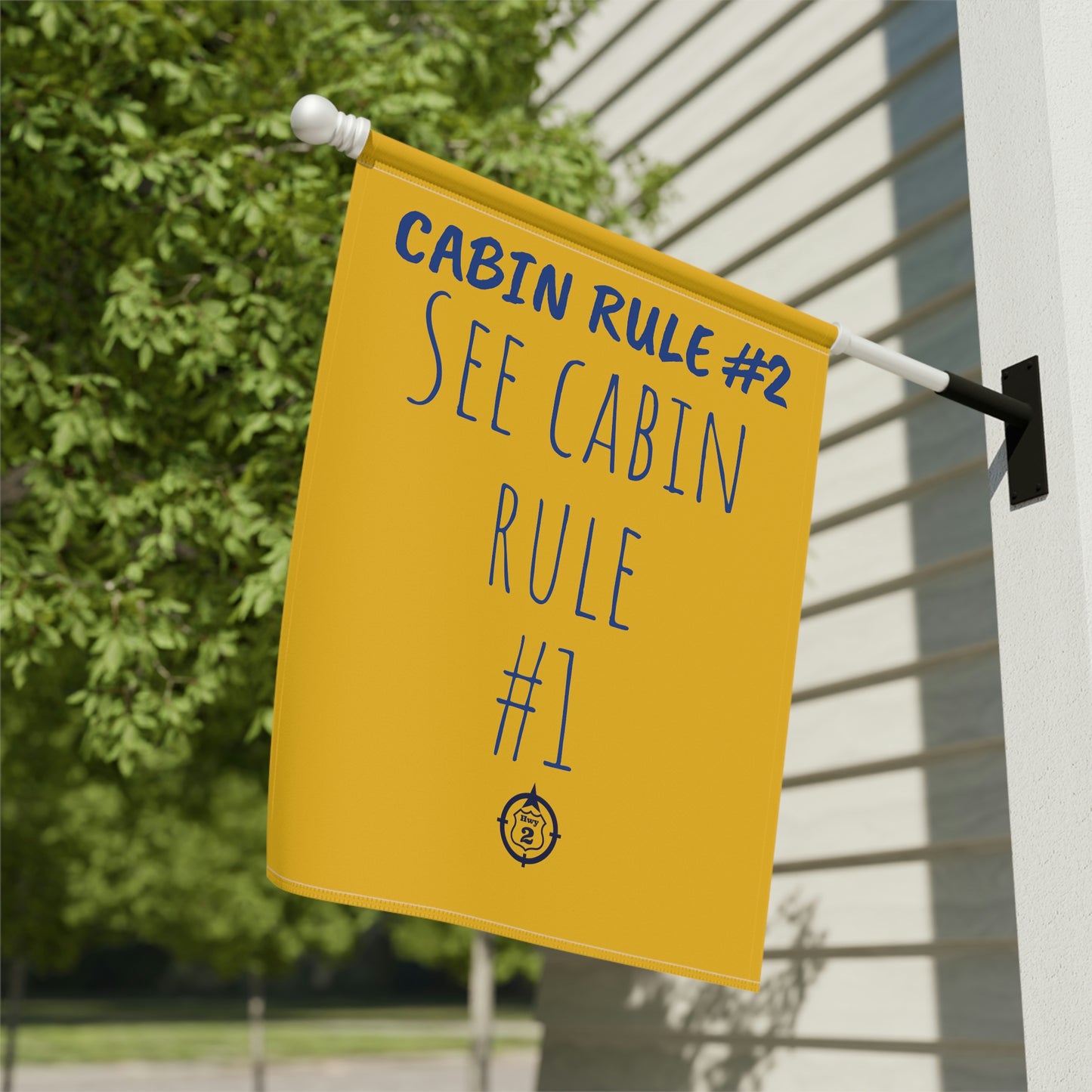 Cabin Rule #2 - Yard / Dock Banner