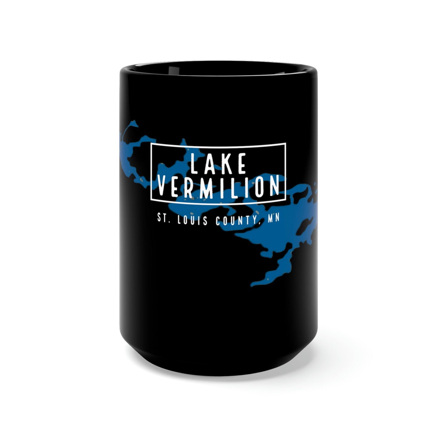 Lake Vermilion - MN - Black Mug 15oz