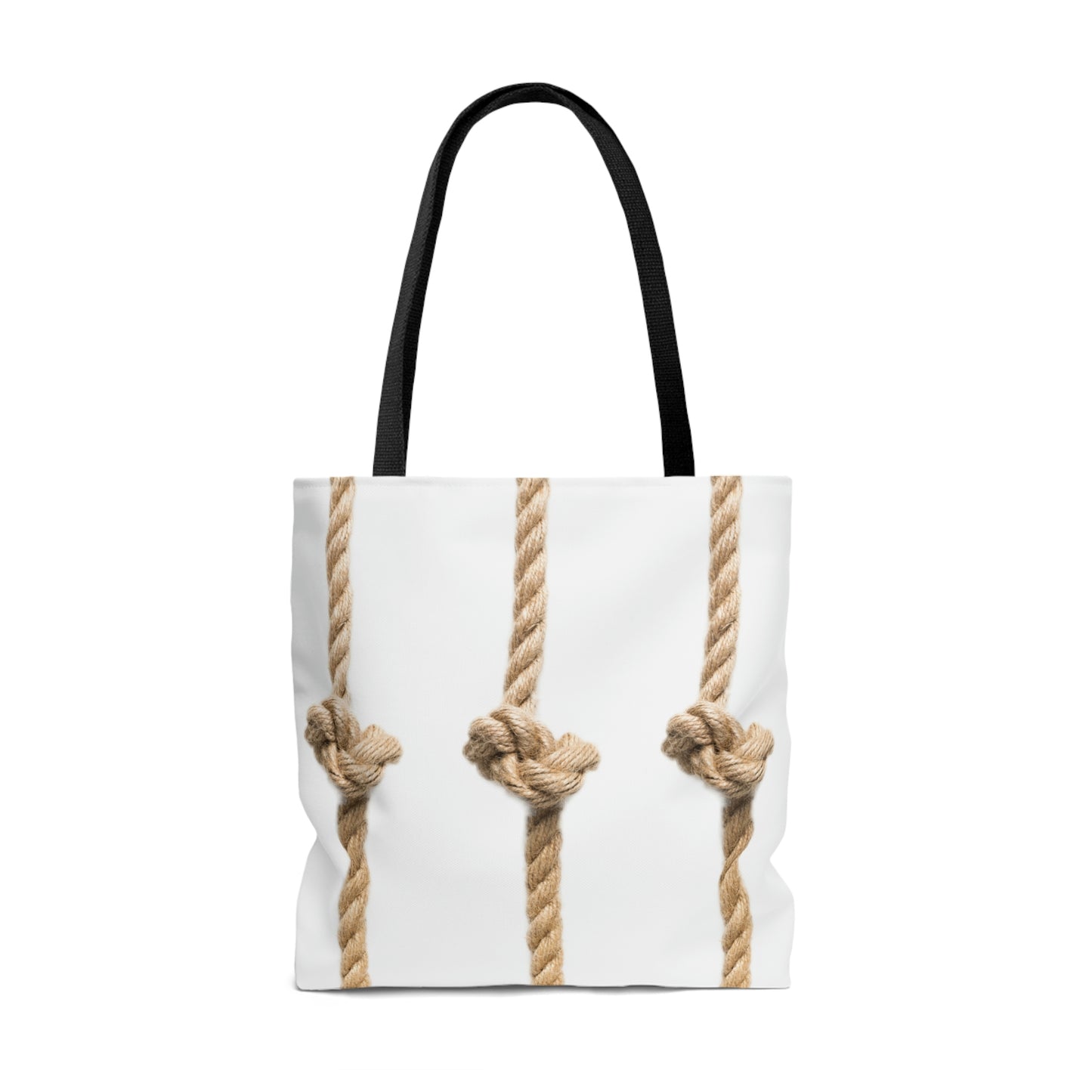 Rope Decor  Boat / Beach Bag - White AOP Tote Bag