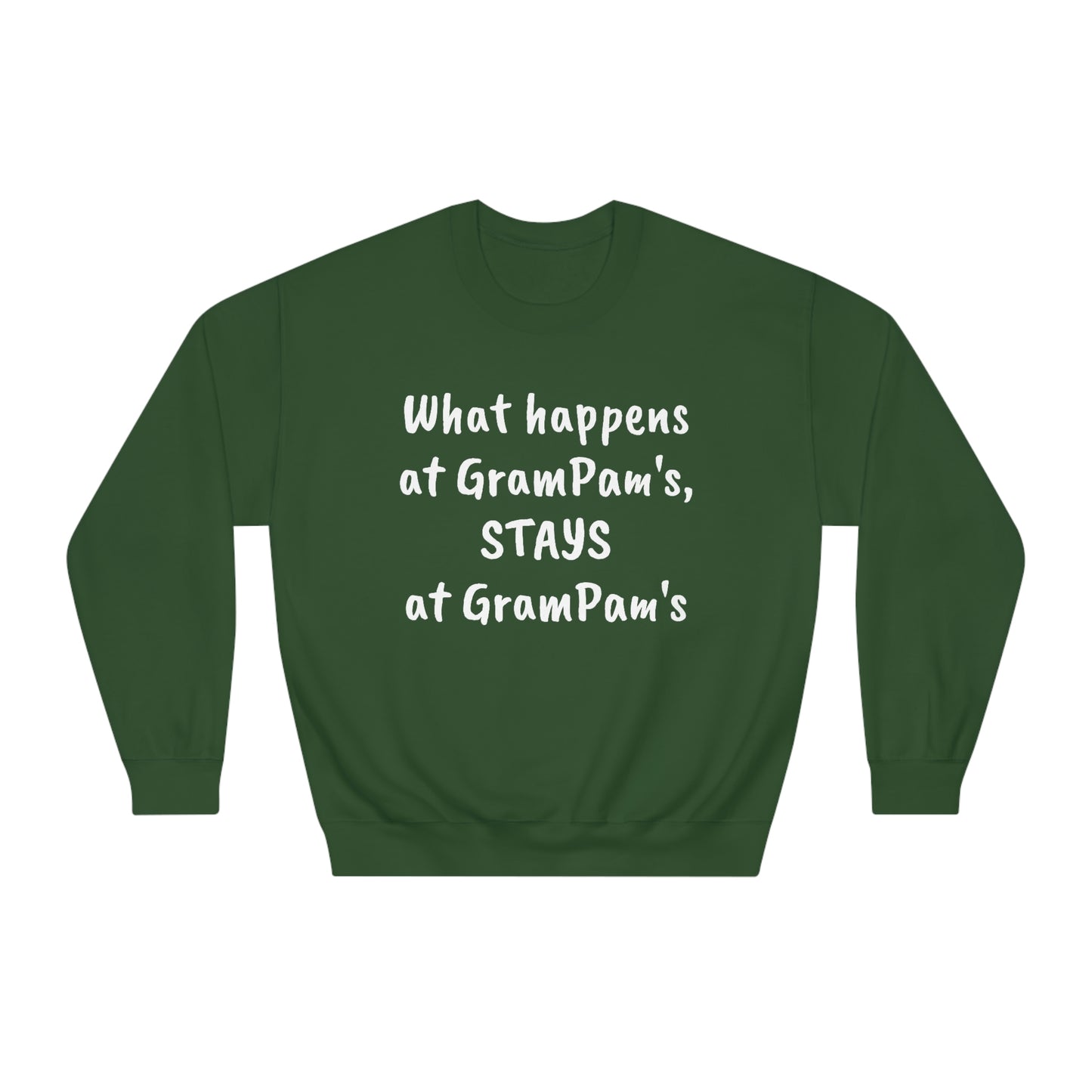 What Happens At GramPam's - Unisex DryBlend® Crewneck Sweatshirt