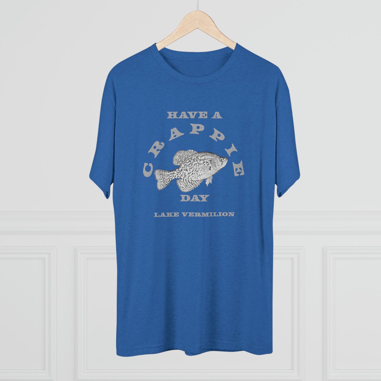 Crappie Day - Lake Vermilion - Light Graphic - Unisex Tri-Blend Crew Tee
