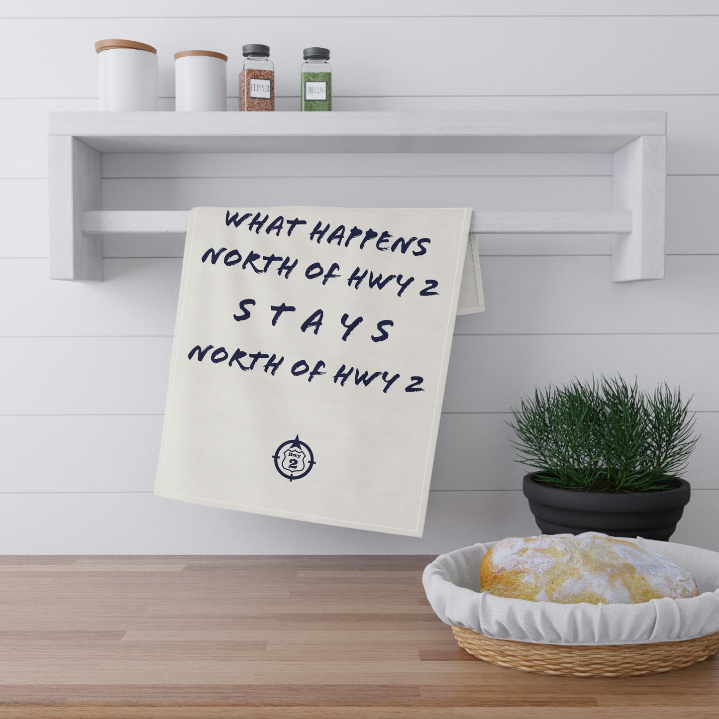 North of Hwy 2 - Kitchen Towel