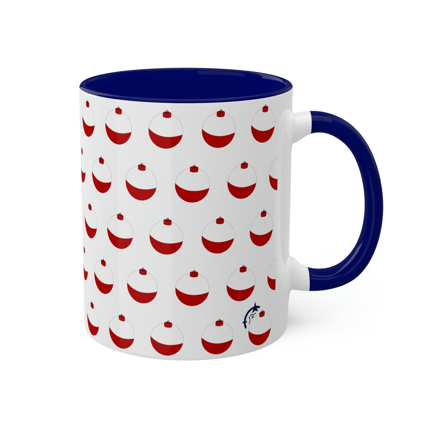 Traditional Red & White Bobber - Colorful Mugs, 11oz