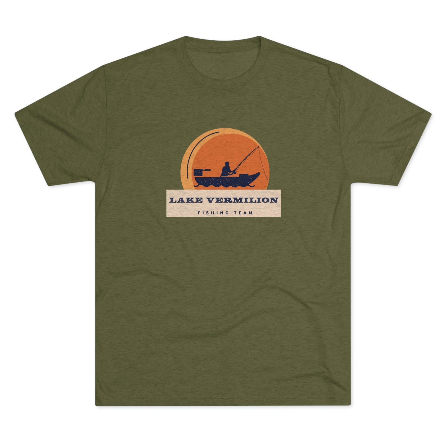 Fishin Team - Lake Vermilion - Unisex Tri-Blend Crew Tee