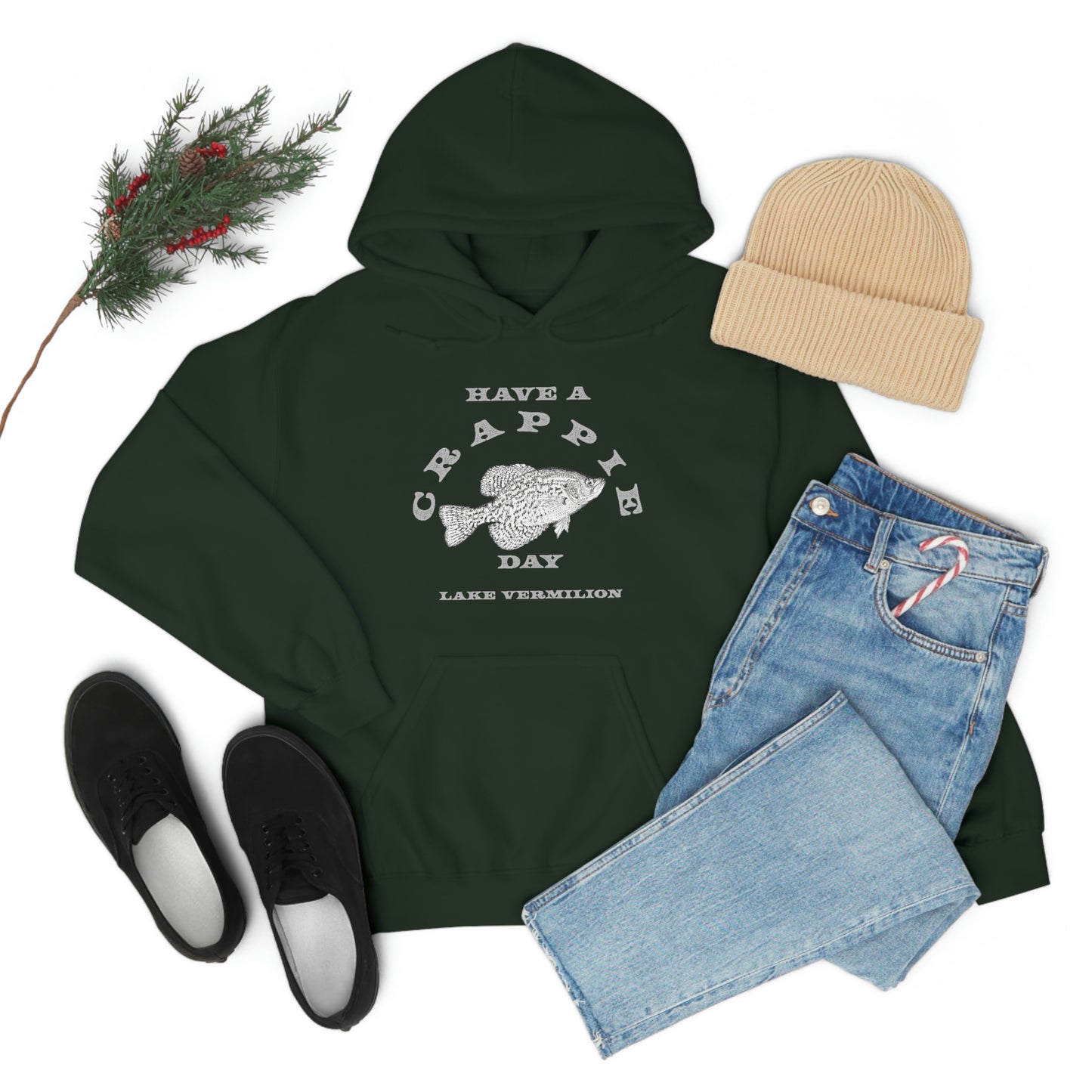 Crappie Day - Lake Vermilion - Fishing - Unisex Heavy Blend™ Hooded Sweatshirt