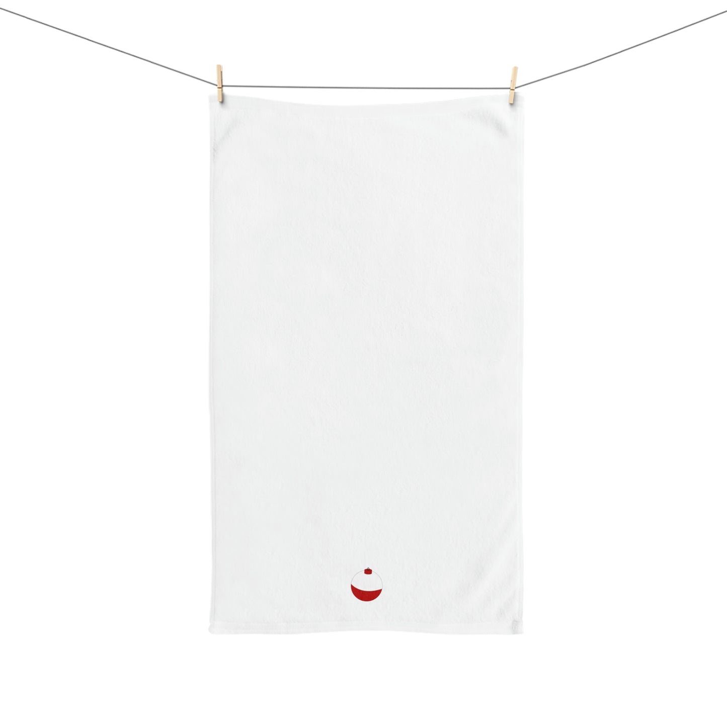 Traditional Red & White Bobber - Patttern #3 - Hand Towel