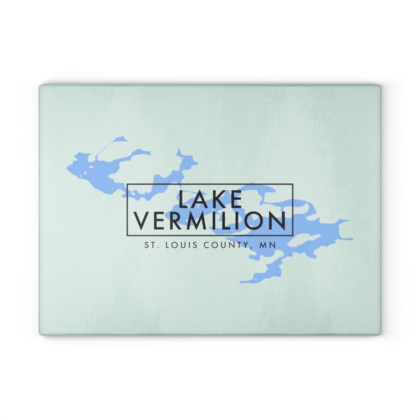 Lake Vermilion - White backed - Glass Cutting Board