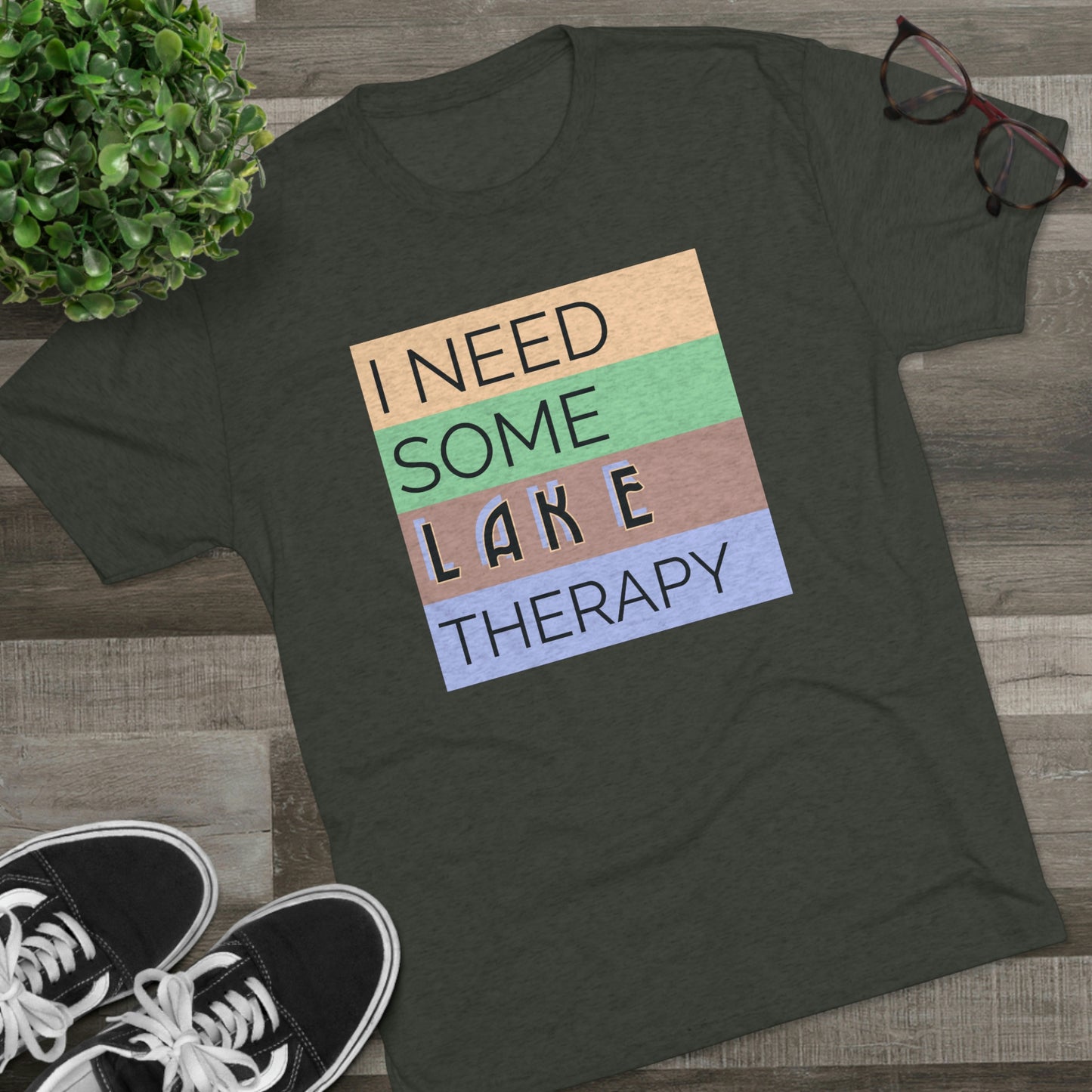 Lake Therapy -  Unisex Tri-Blend Crew Tee