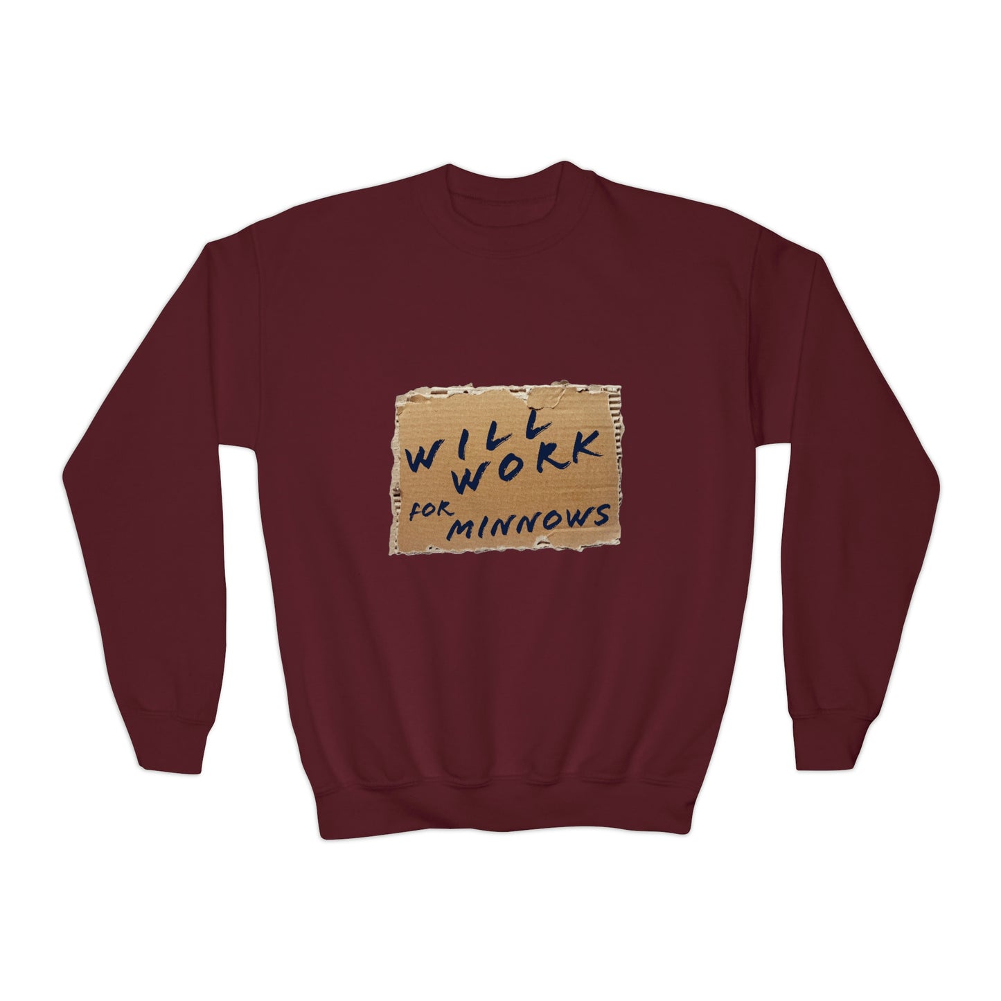 Will Work For Minnows - Toddler & Youth  Sweatshirt