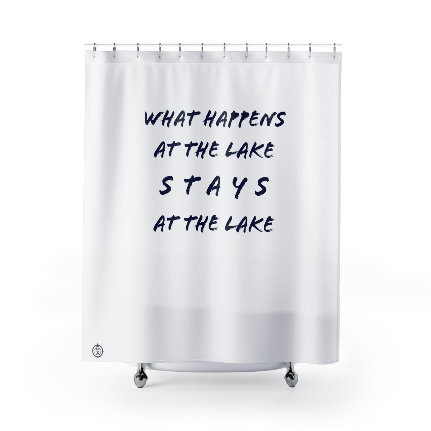 What Happens At The Lake - Shower Curtain