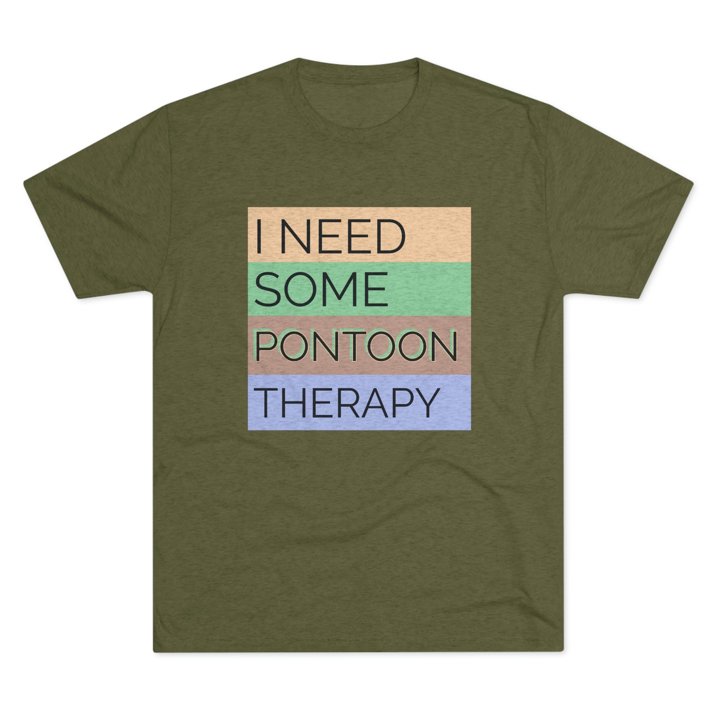 Pontoon Therapy -  Unisex Tri-Blend Crew Tee