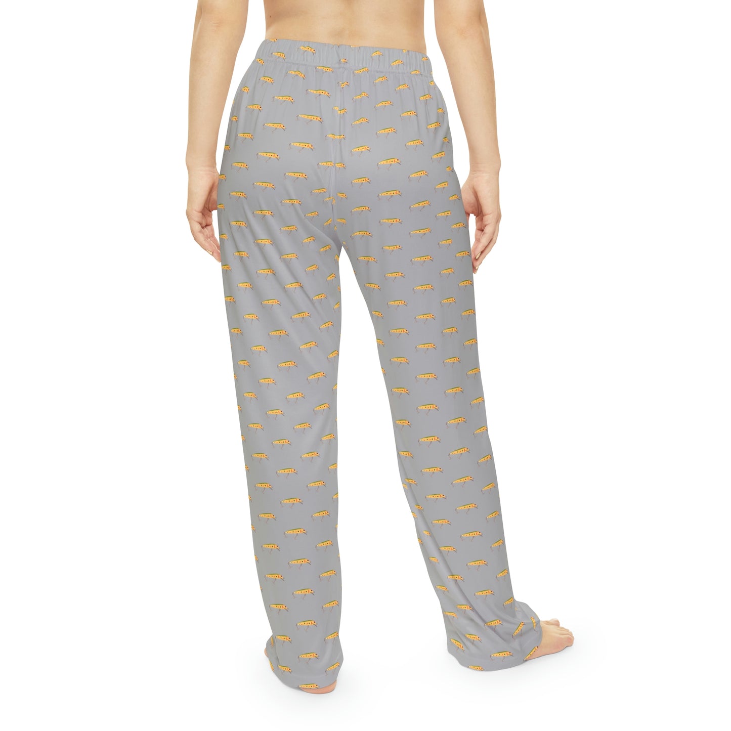 Vintage Bait - Fishing Theme -  Bait - Women's Pajama Pants - Light Grey