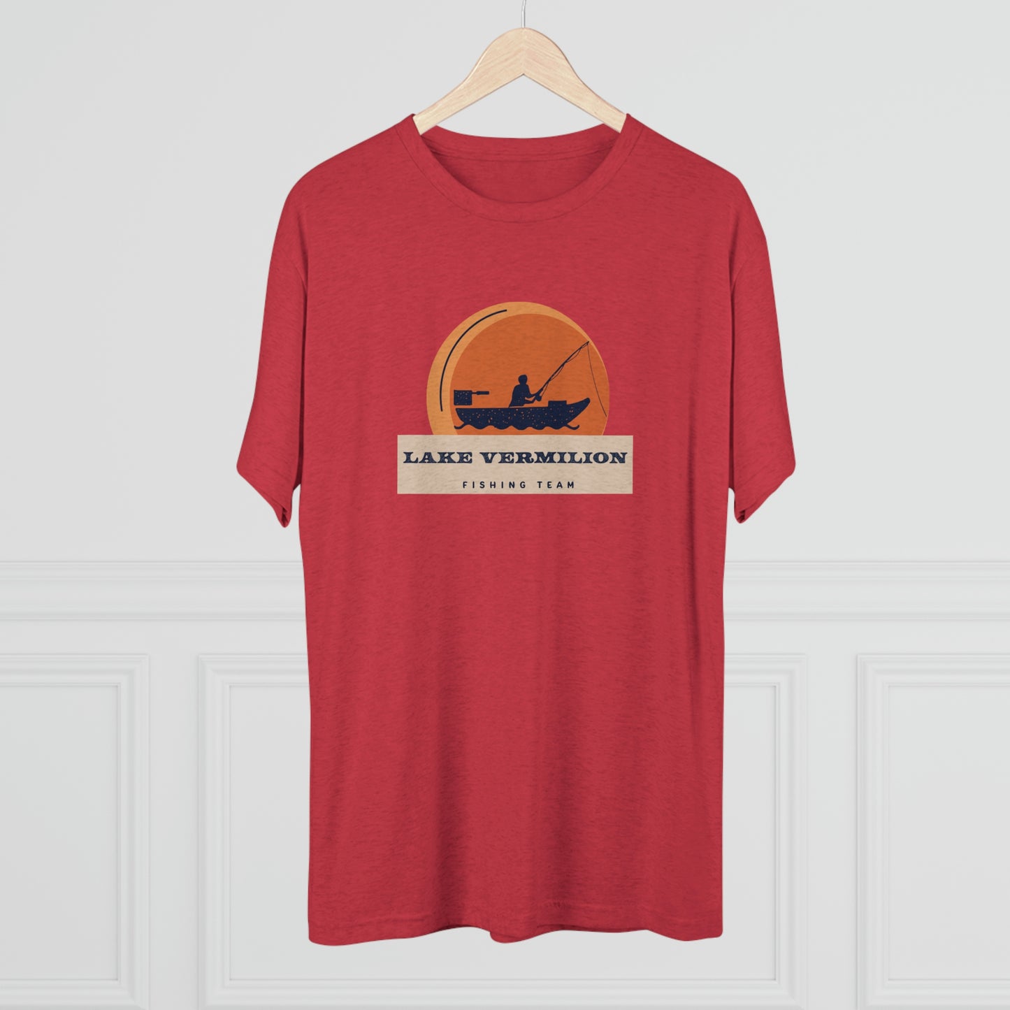 Fishin Team - Lake Vermilion - Unisex Tri-Blend Crew Tee