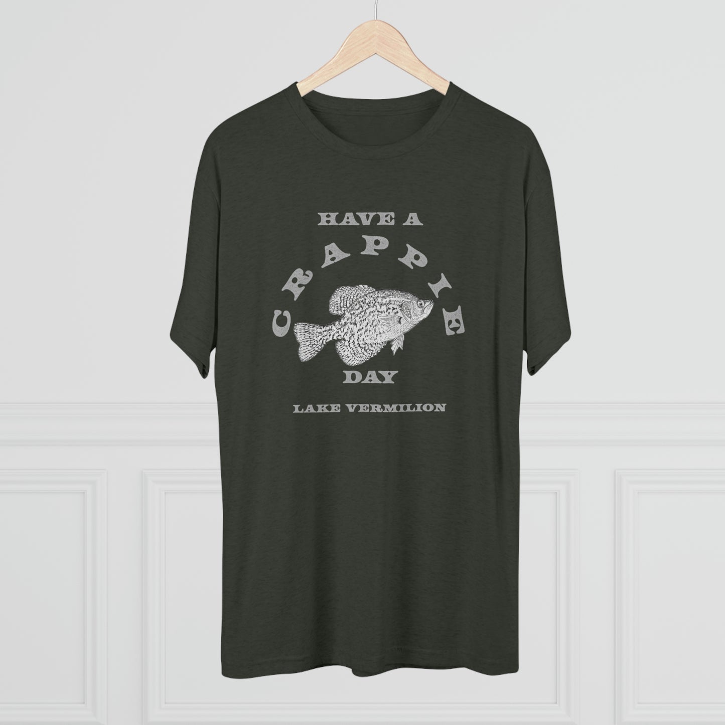 Crappie Day - Lake Vermilion - Light Graphic - Unisex Tri-Blend Crew Tee