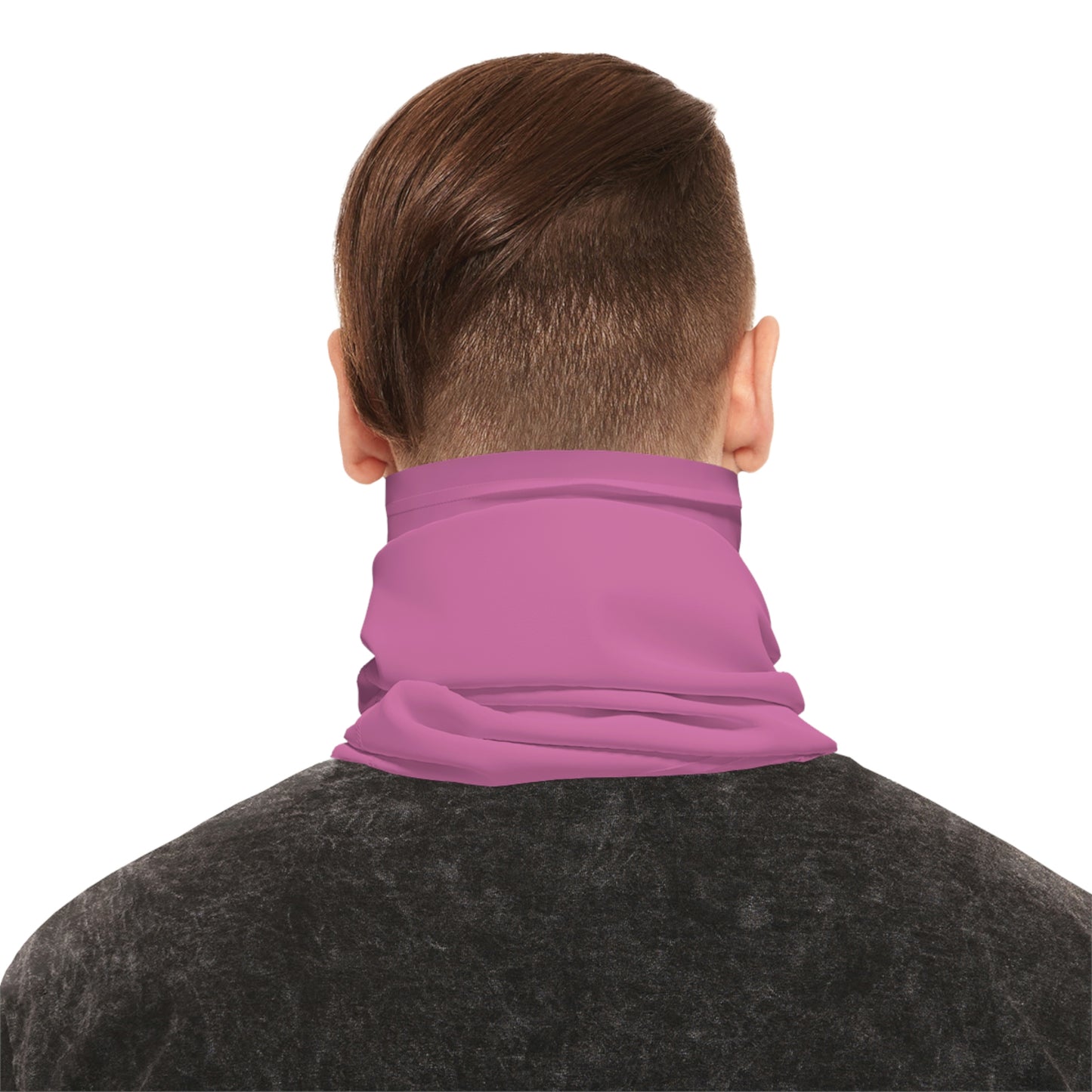Summer Weather  - North of Hwy 2- Fishing / Boating Lightweight Neck Gaiter - Pink