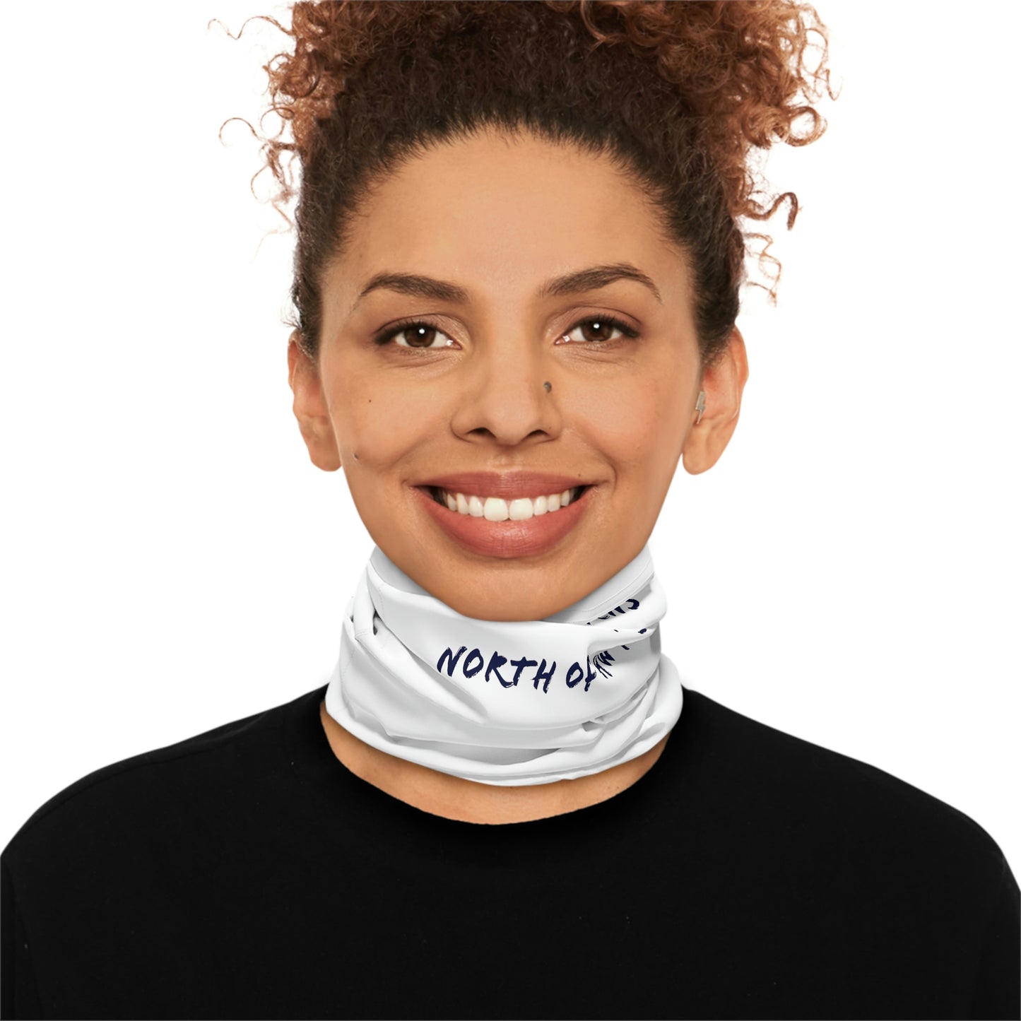 Summer Weather  - North of Hwy 2- Fishing / Boating Lightweight Neck Gaiter - White
