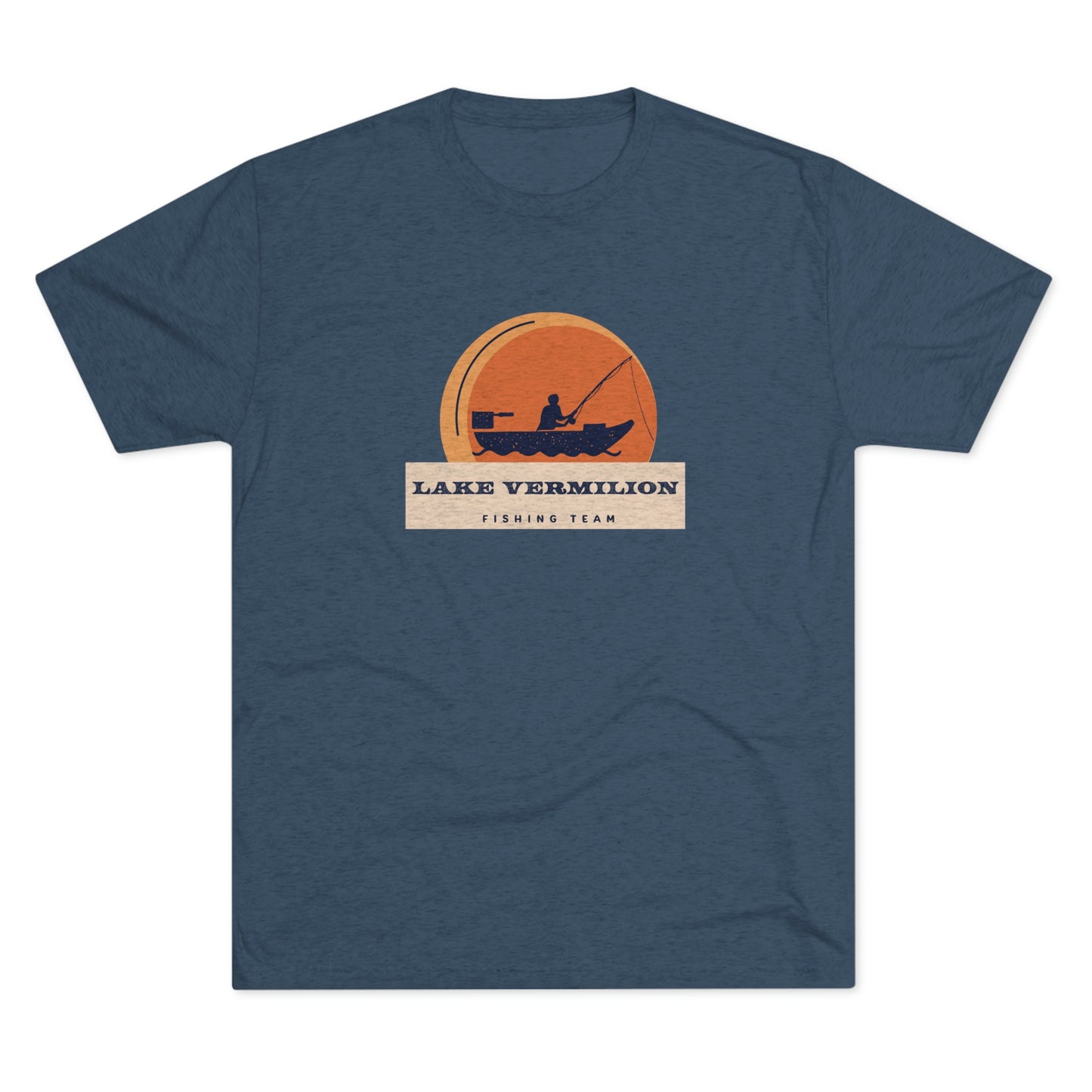 Fishin Team - Lake Vermilion - Unisex Tri-Blend Crew Tee