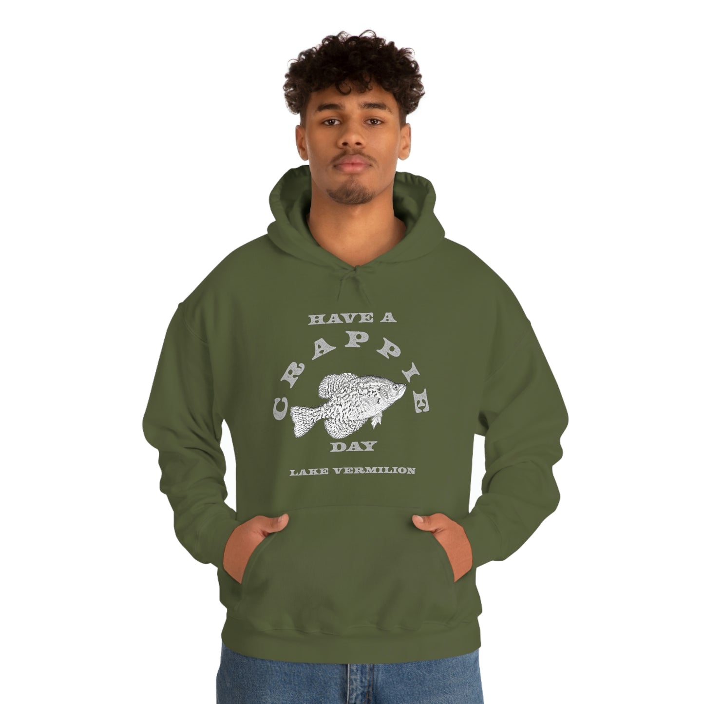 Crappie Day - Lake Vermilion - Fishing - Unisex Heavy Blend™ Hooded Sweatshirt