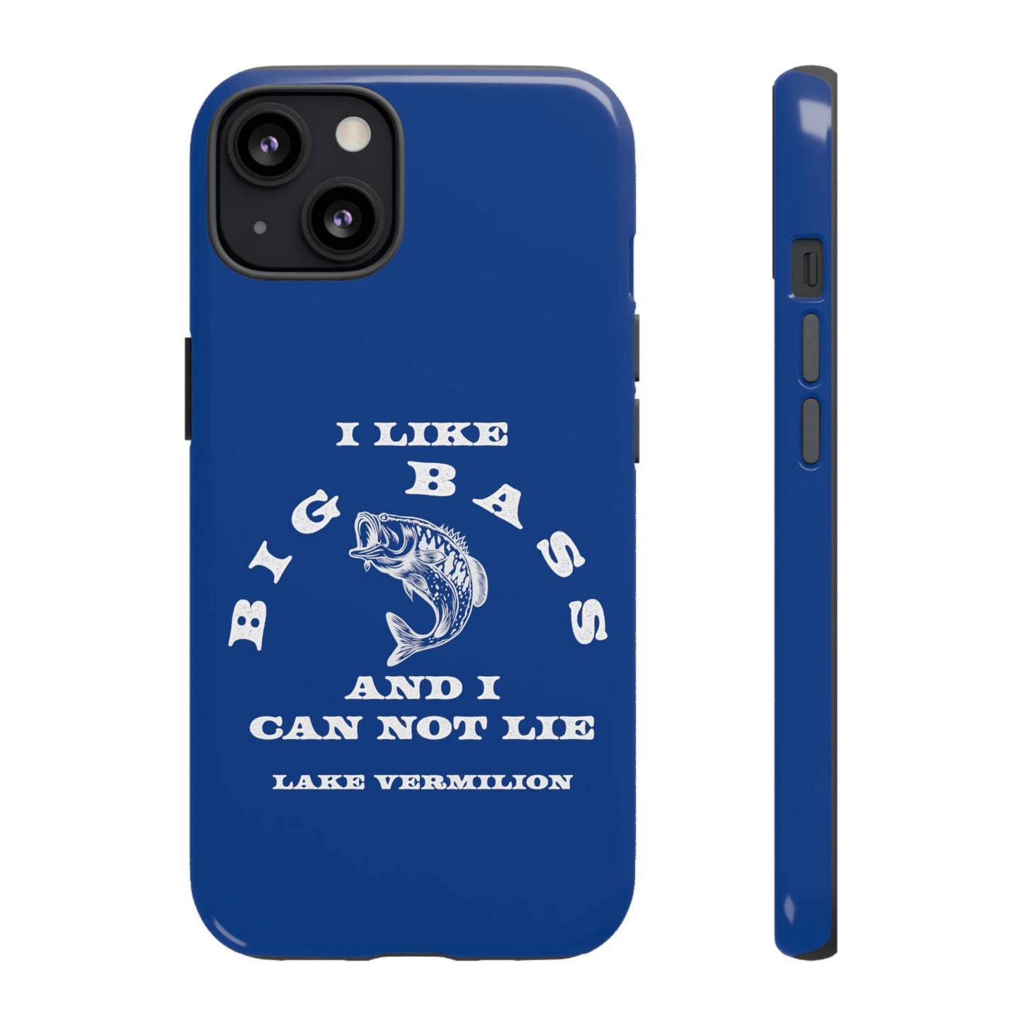 Big Bass - White Print - Blue - Tough Cases