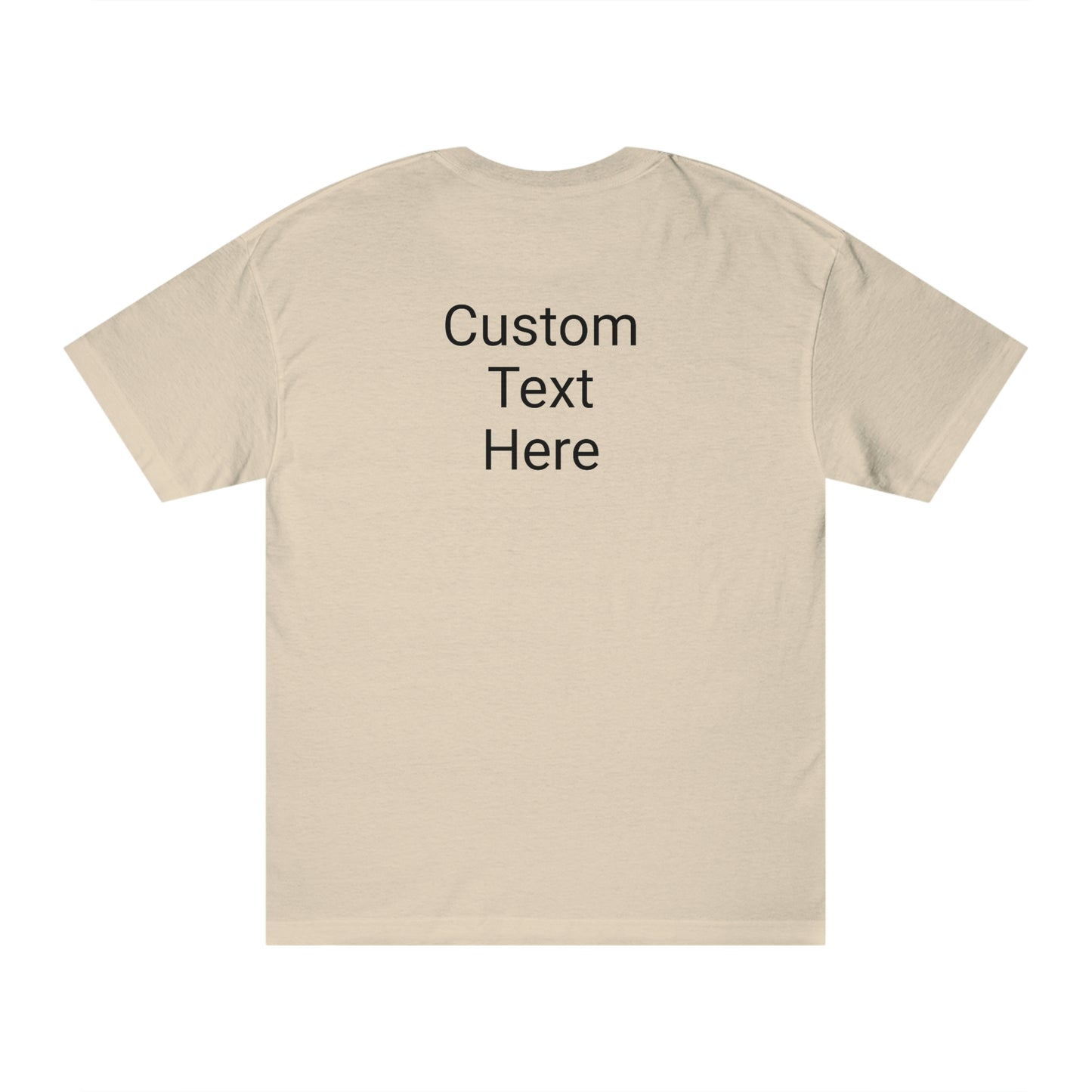 North of Hwy 2 - With Personalized Back - Unisex Classic Tee - Medium Weight Fabric