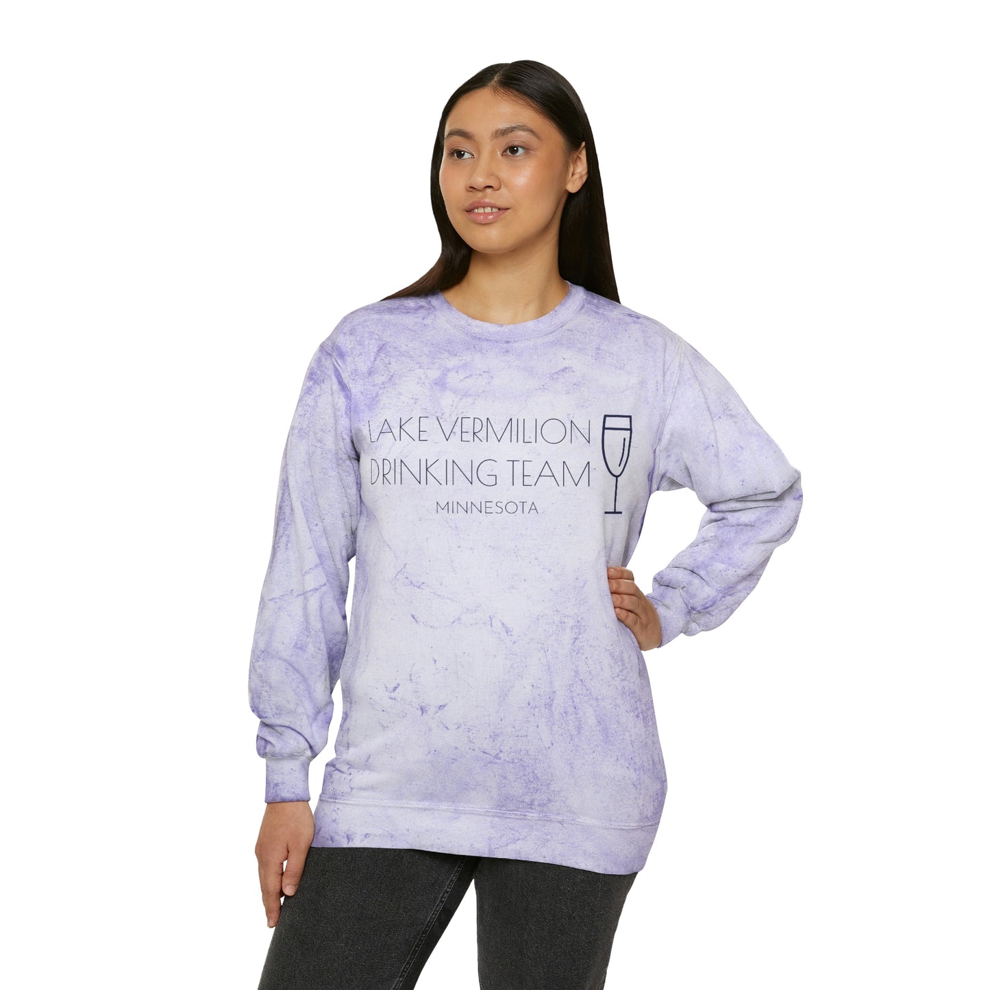 Lake Vermilion Drinking Team - MN - Unisex Color Blast Crewneck Sweatshirt