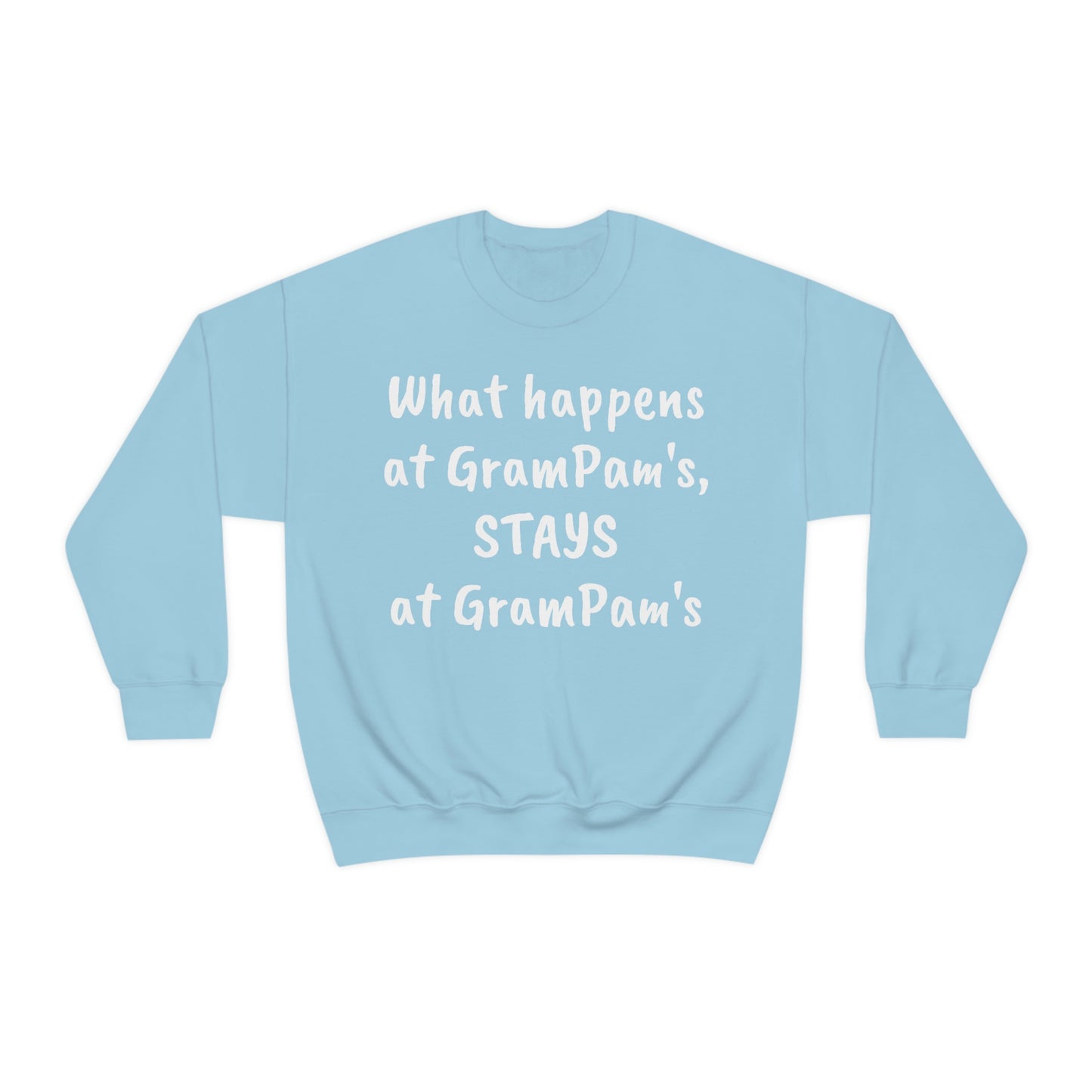 What happens at GramPam's, STAYS at GramPam's - Unisex Heavy Blend™ Crewneck Sweatshirt