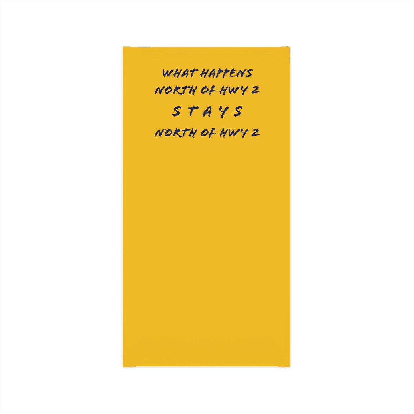 Summer Weather  - North of Hwy 2- Fishing / Boating Lightweight Neck Gaiter - Yellow