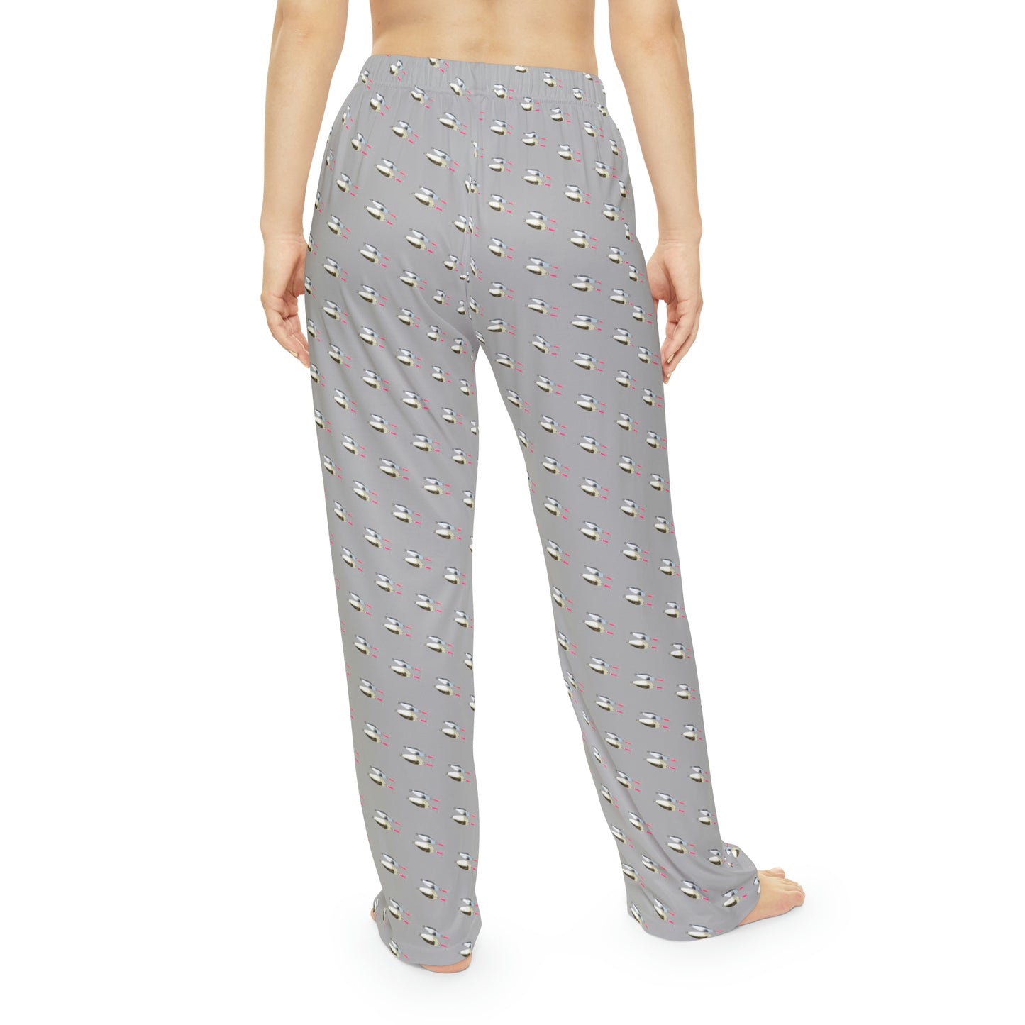 Fishing Lure - Fishing Theme -  Bait - Women's Pajama Pants - Light Grey