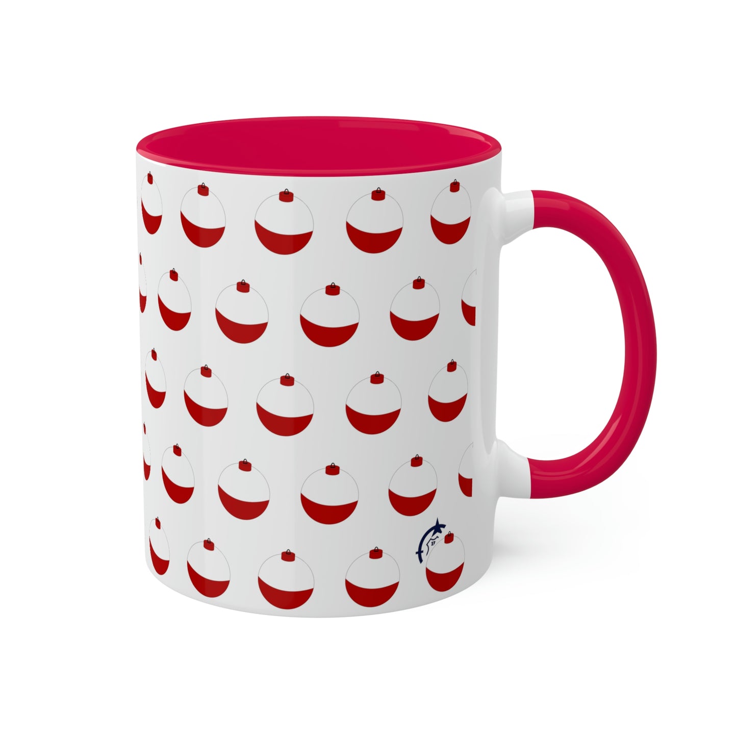 Traditional Red & White Bobber - Colorful Mugs, 11oz