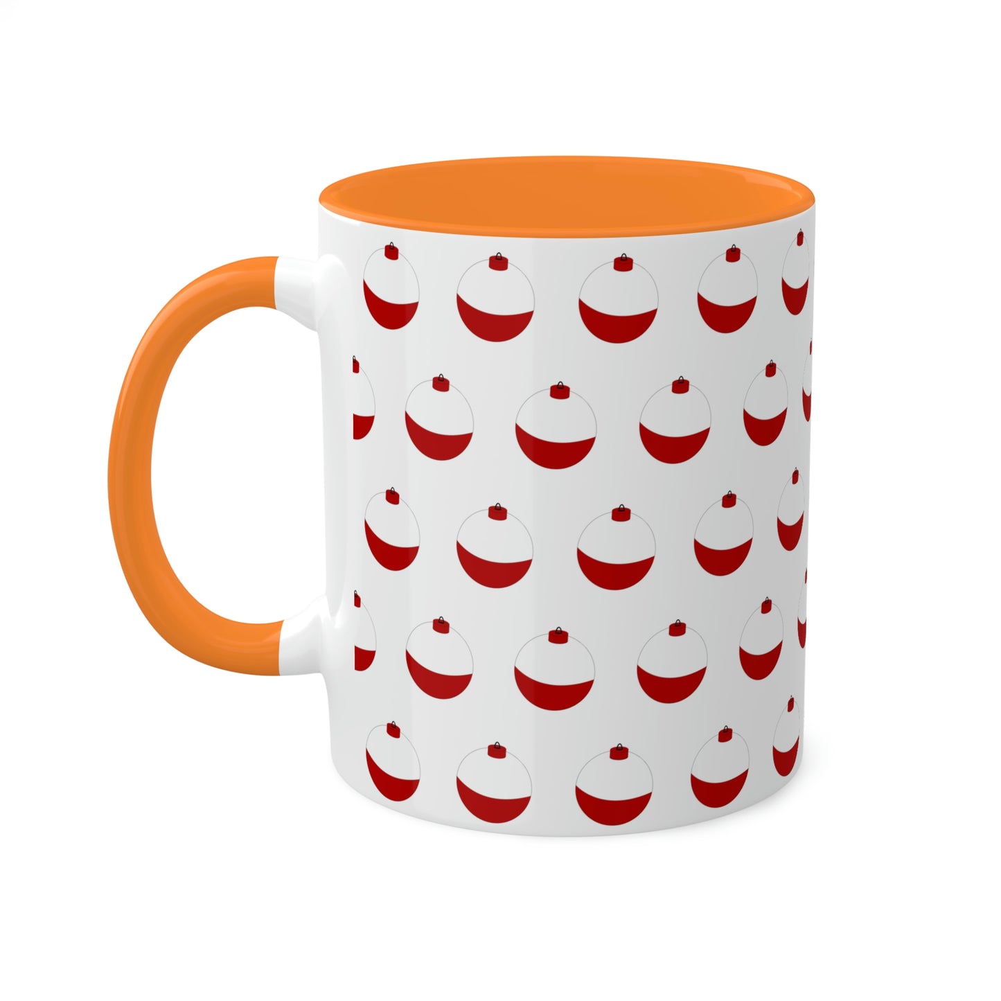 Traditional Red & White Bobber - Colorful Mugs, 11oz