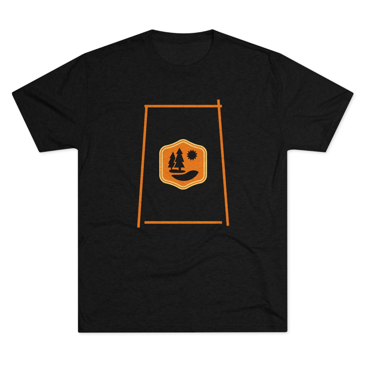 Lake Therapy - Orange Accents - Lake Vermilion - Unisex Tri-Blend Crew Tee