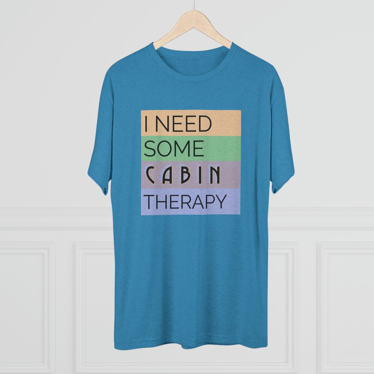Cabin Therapy -  Unisex Tri-Blend Crew Tee