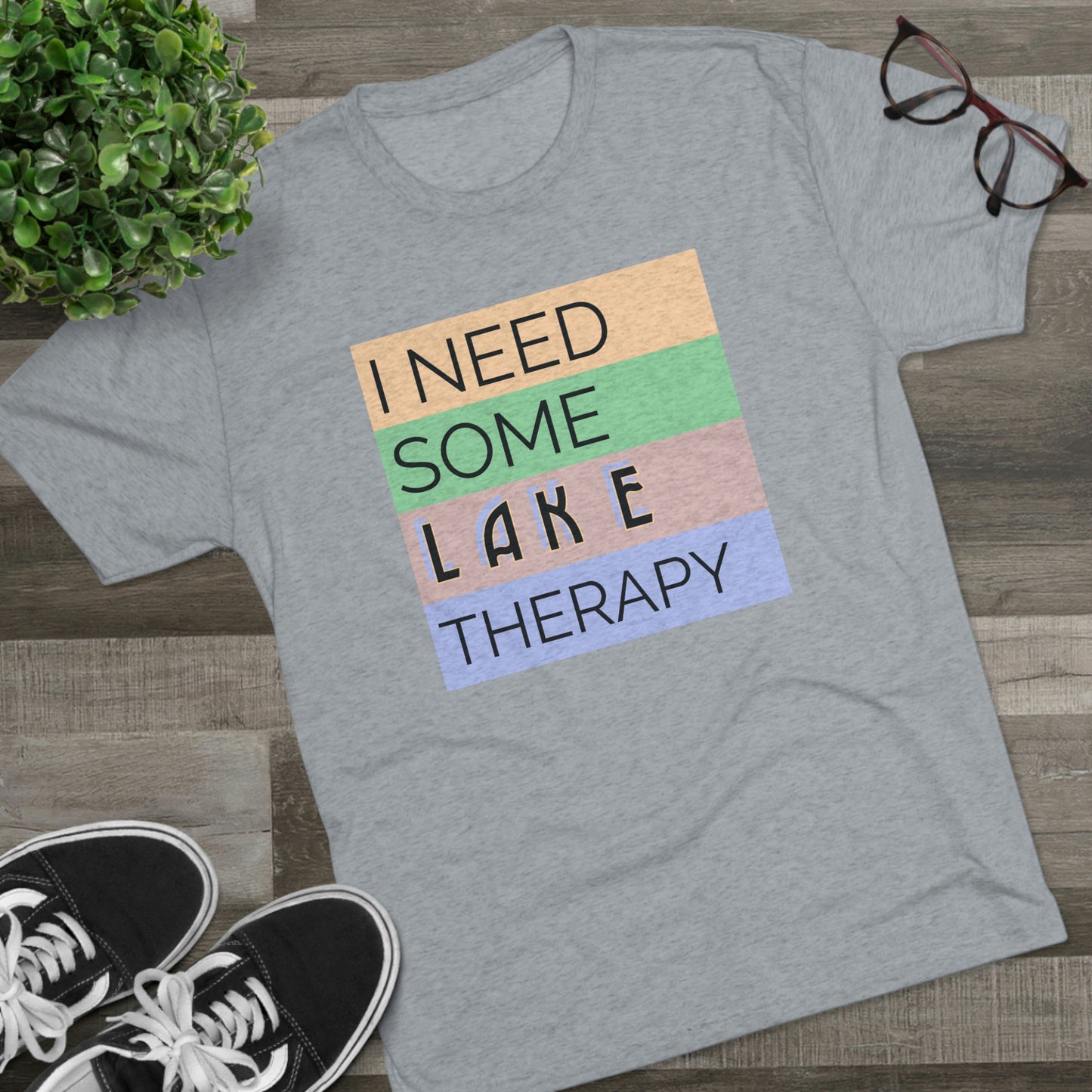 Lake Therapy -  Unisex Tri-Blend Crew Tee