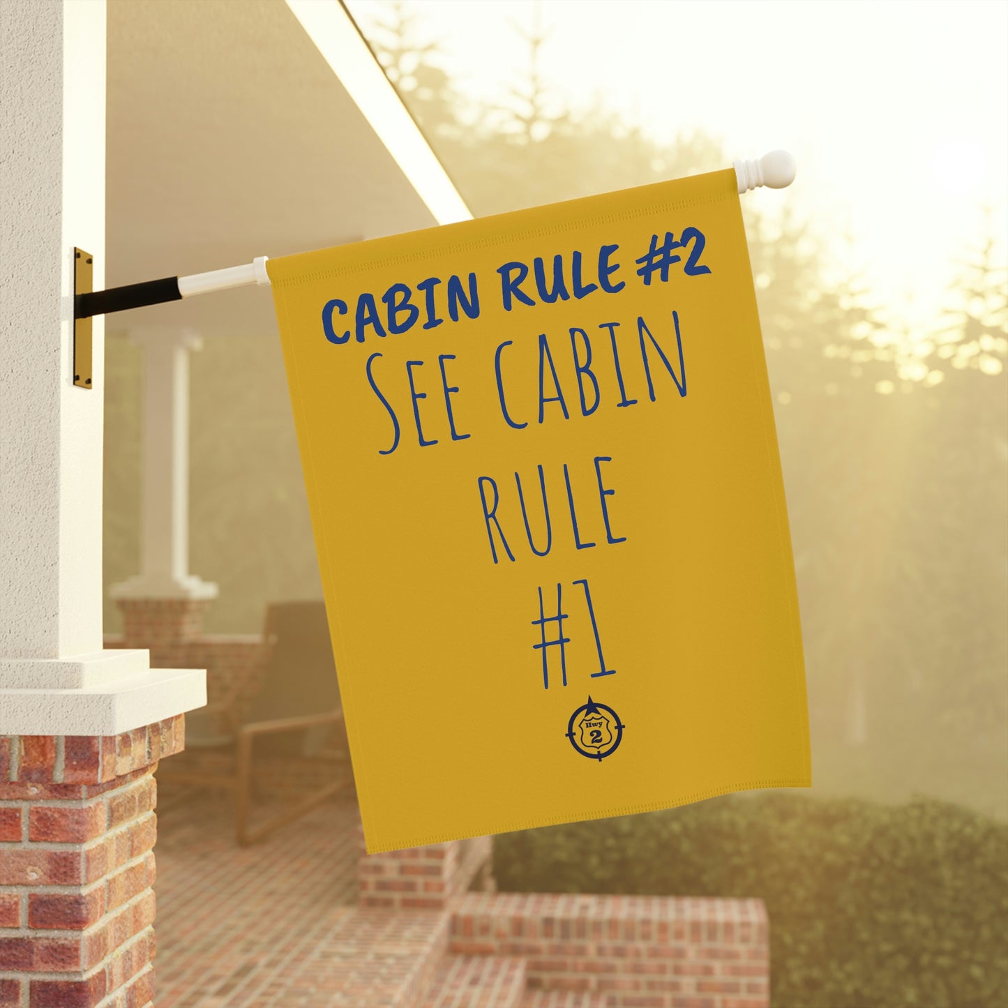 Cabin Rule #2 - Yard / Dock Banner