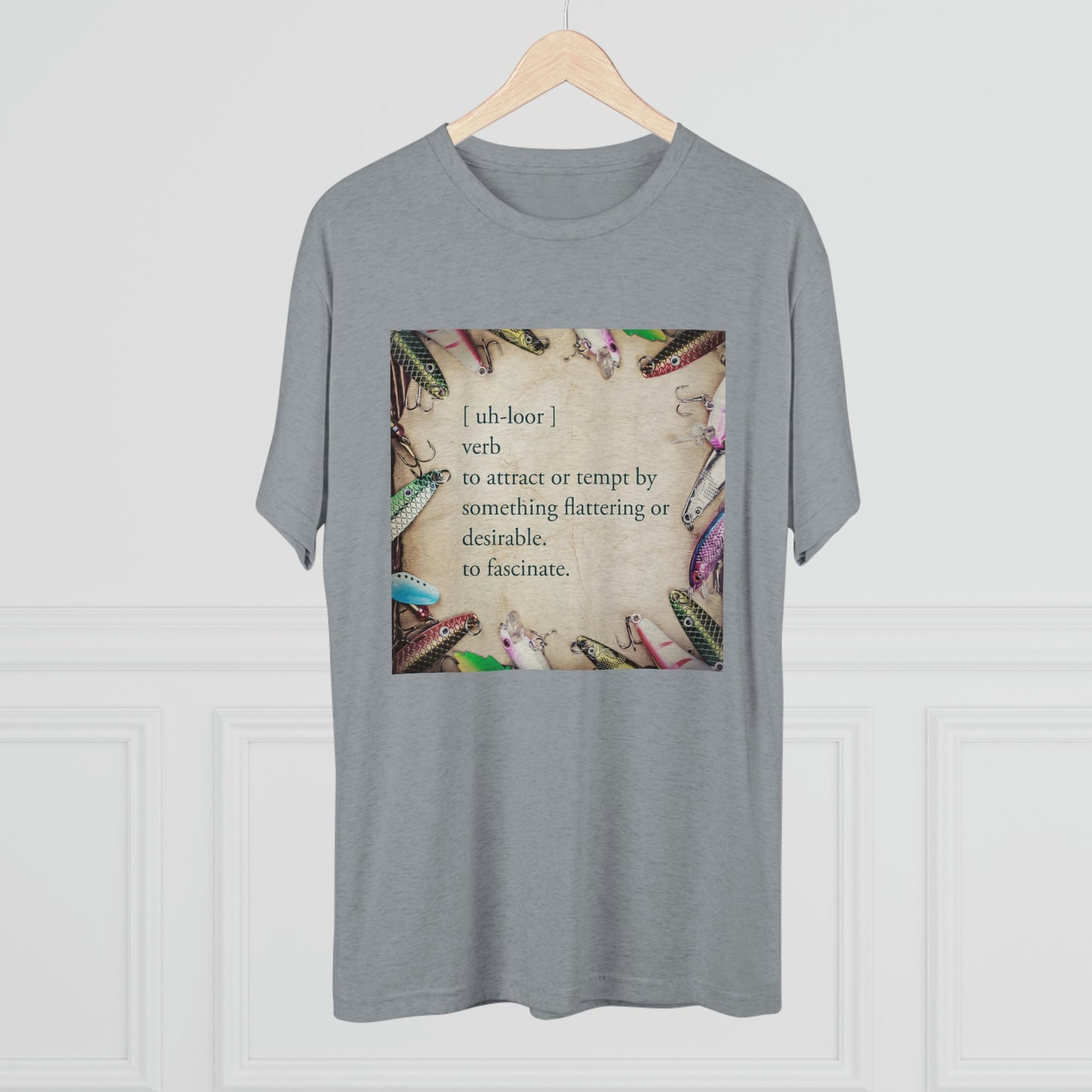 Allure - Bait - Fishing - Unisex Tri-Blend Crew Tee