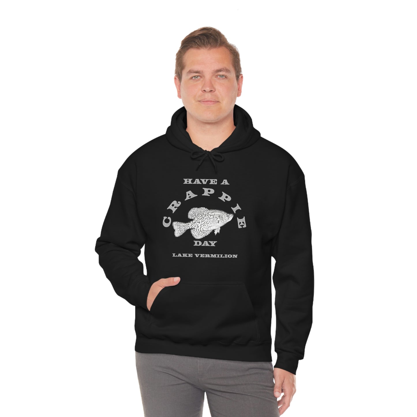 Crappie Day - Lake Vermilion - Fishing - Unisex Heavy Blend™ Hooded Sweatshirt