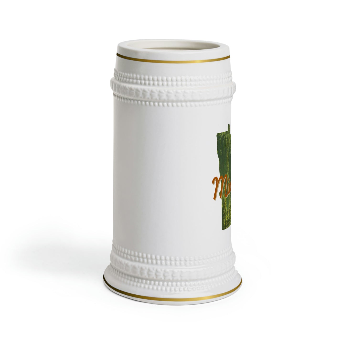 Minnesota - Dark Green Forest - Beer Stein Mug