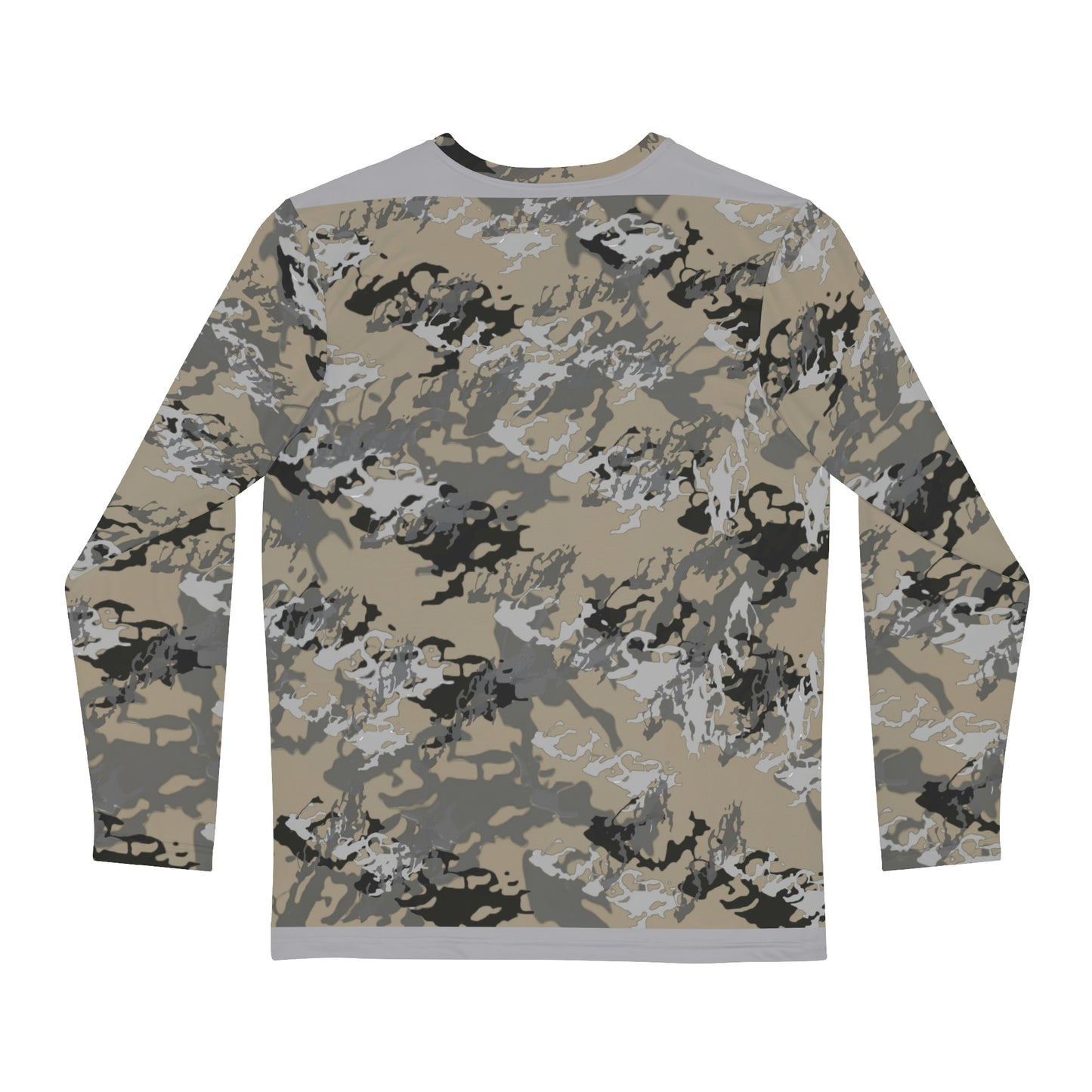 Lake Vermilion - MN - CUSTOM Vermilook® Camo - Medium Darkness - Grey Accents - Men's Long Sleeve AOP Shirt