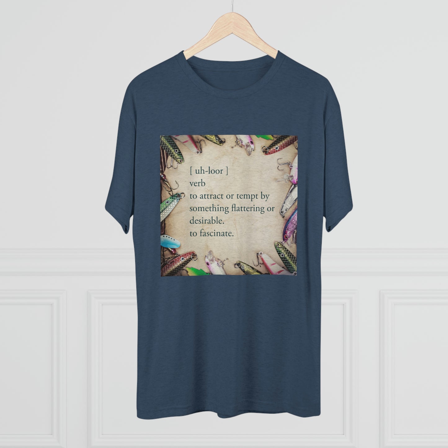Allure - Bait - Fishing - Unisex Tri-Blend Crew Tee