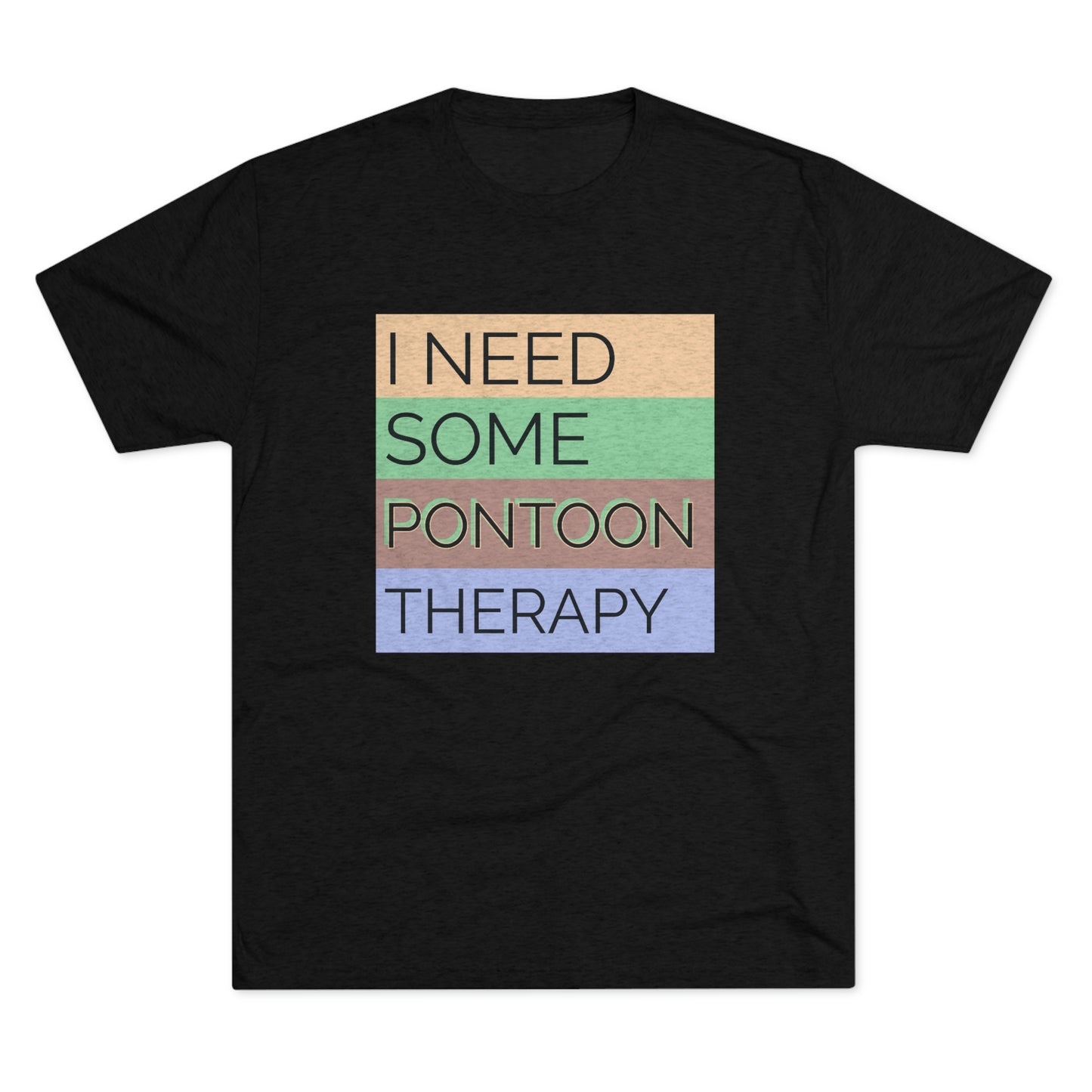 Pontoon Therapy -  Unisex Tri-Blend Crew Tee