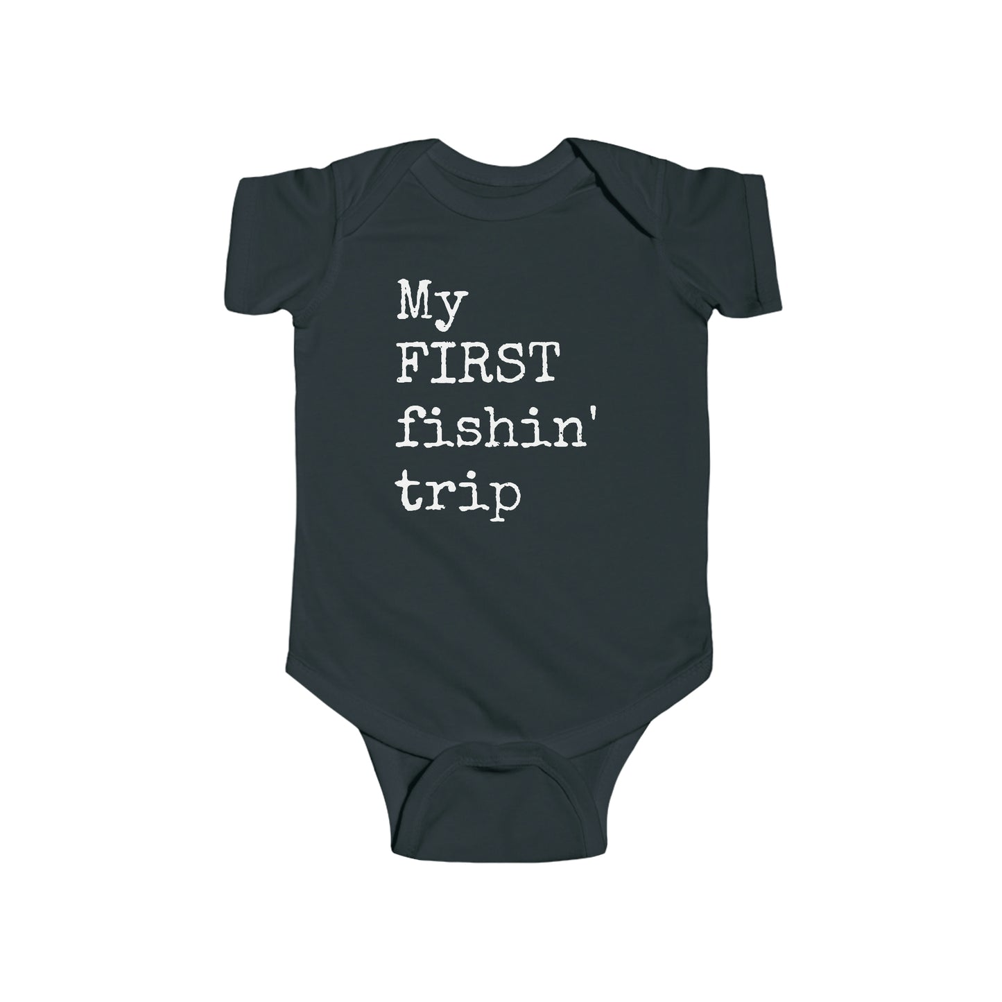 My First Fishin' Trip - Fishing - Infant Fine Jersey Bodysuit