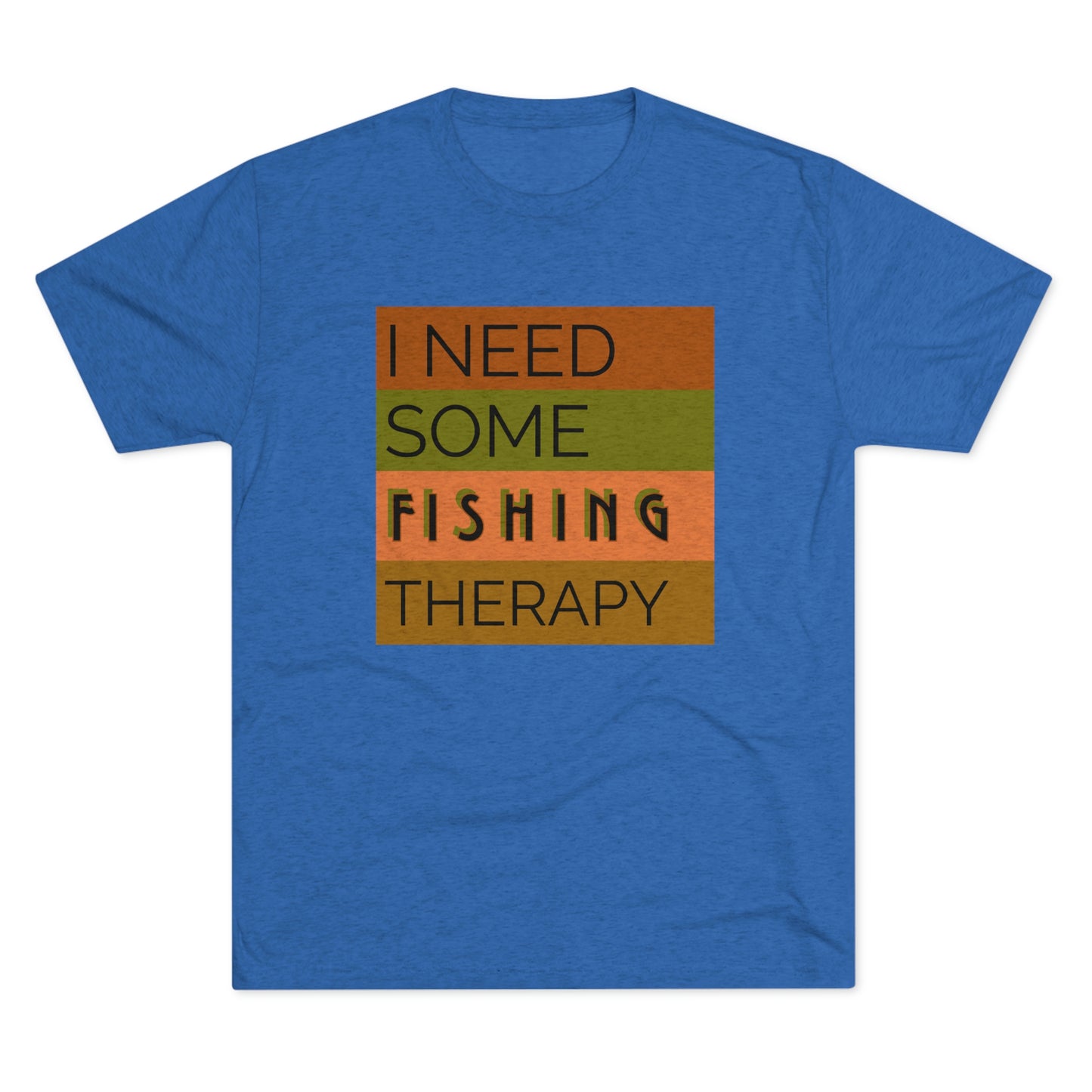 Fishing Therapy -  Unisex Tri-Blend Crew Tee