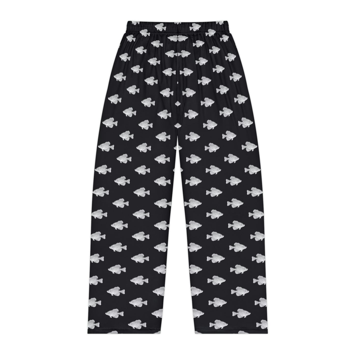Crappie - Fishing Theme -  Bait - Women's Pajama Pants - Black
