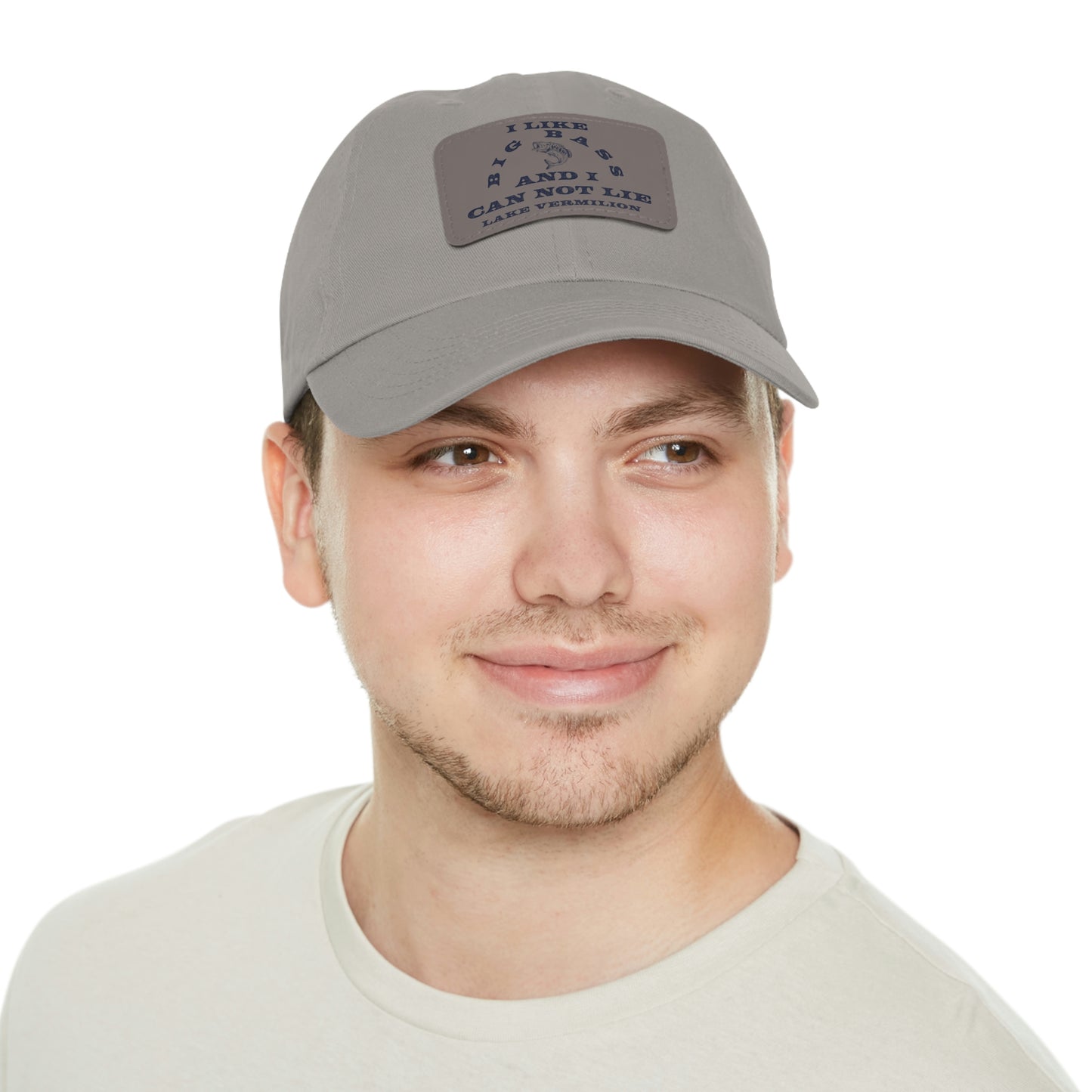 Big Bass - Lake Vermilion - Fishing Hat - Leather Patch