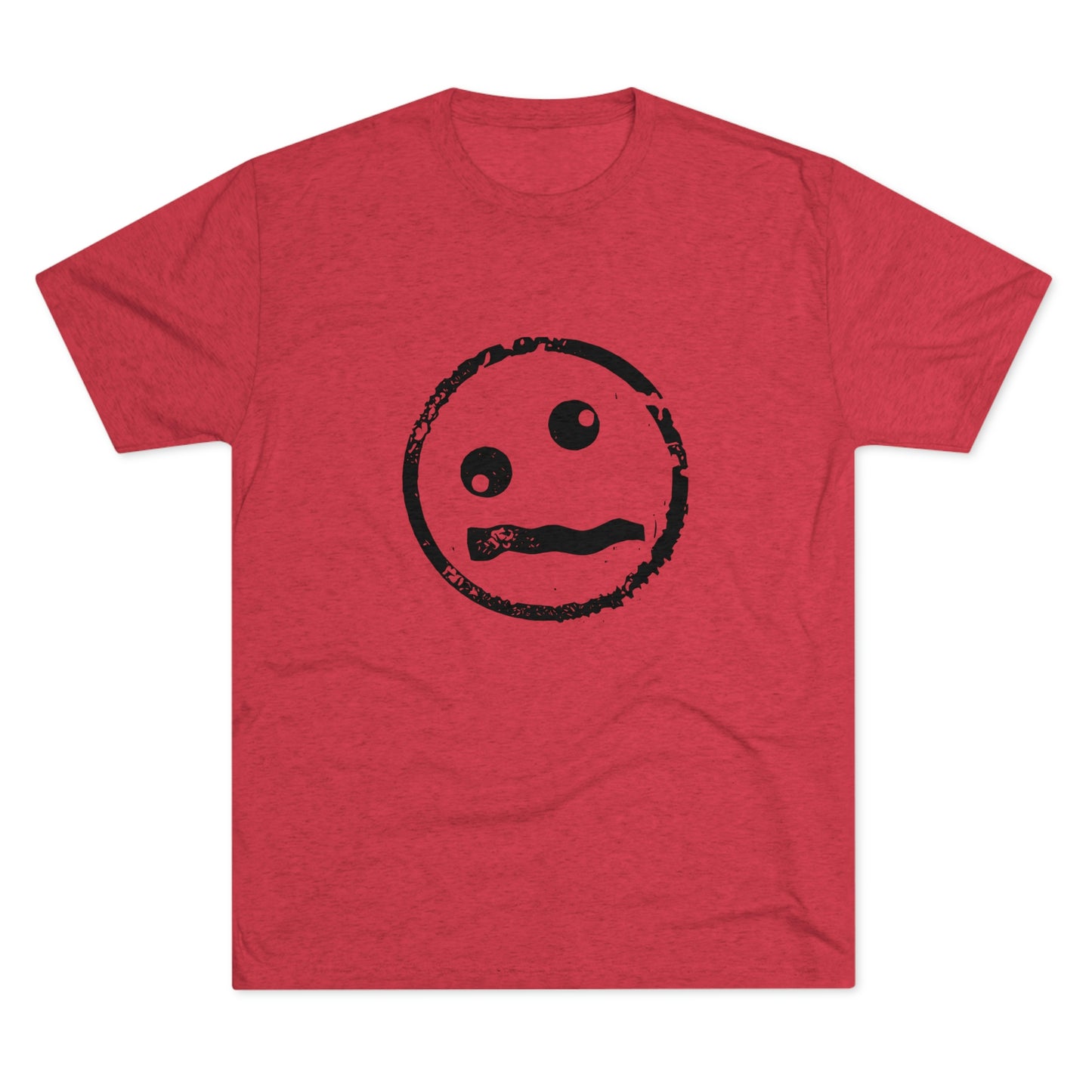 Needs Therapy -  Crazy Face - Unisex Tri-Blend Crew Tee